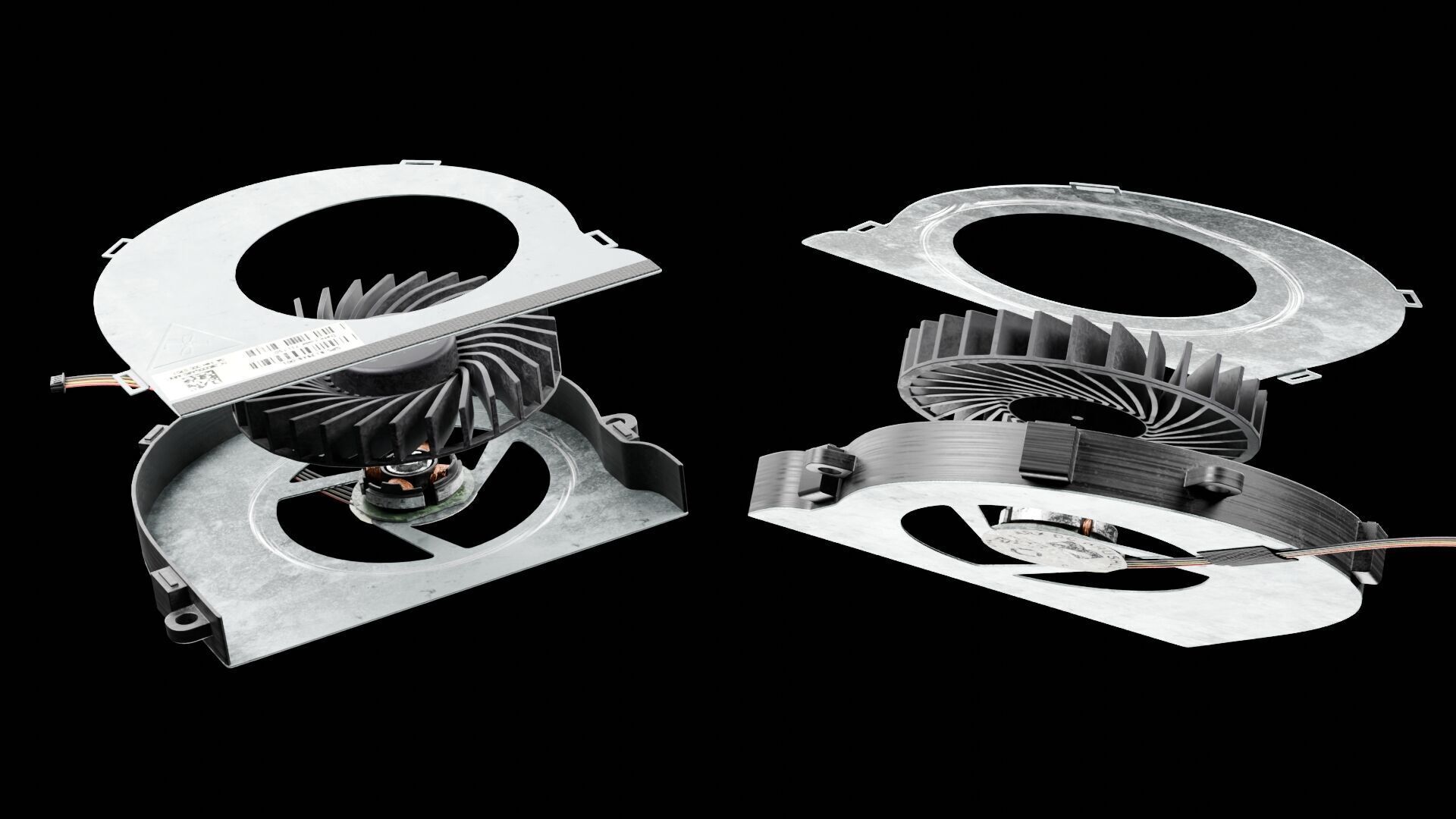 Laptop Cooling Fan Free 3D model_4