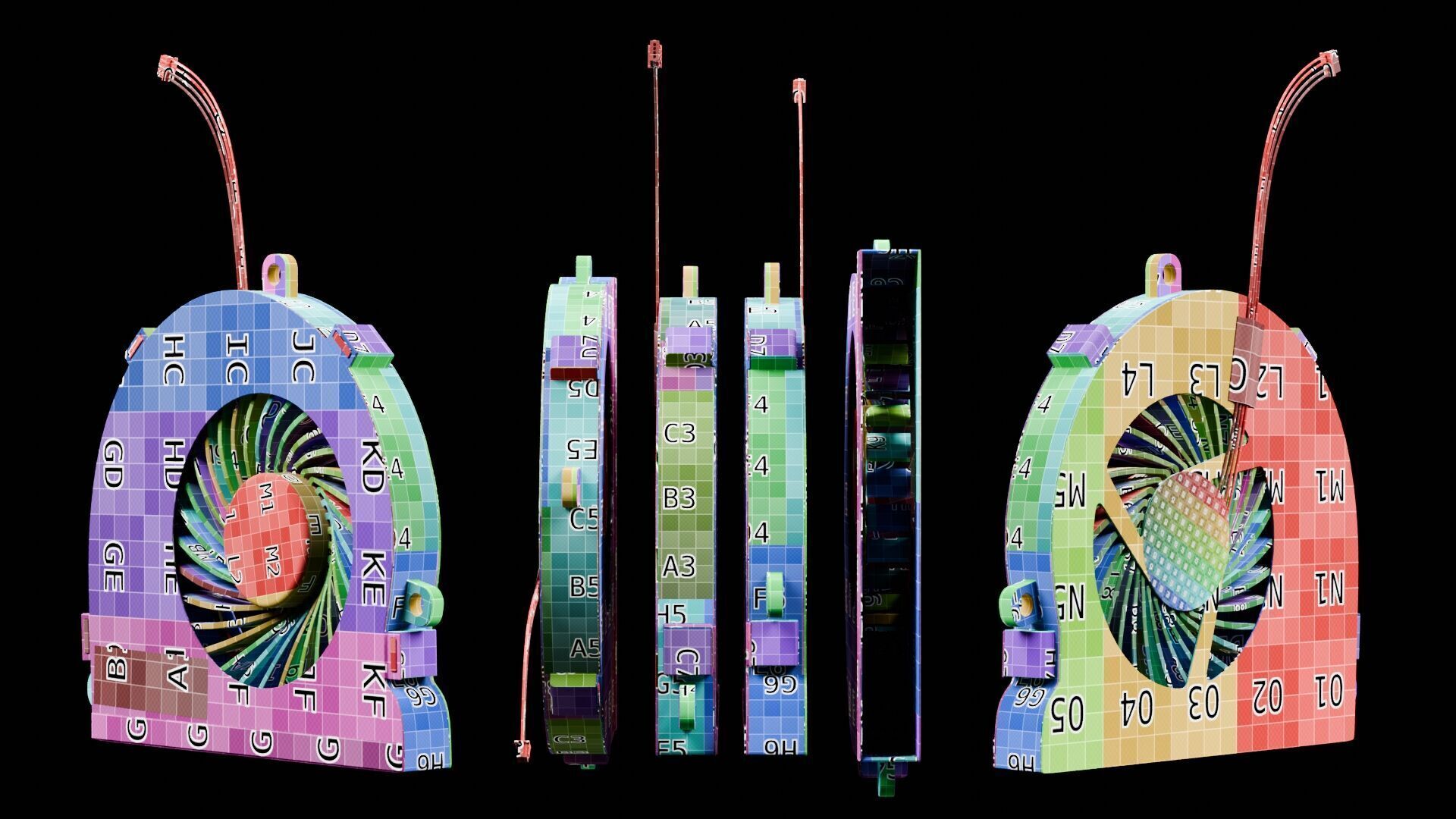 Laptop Cooling Fan Free 3D model_19