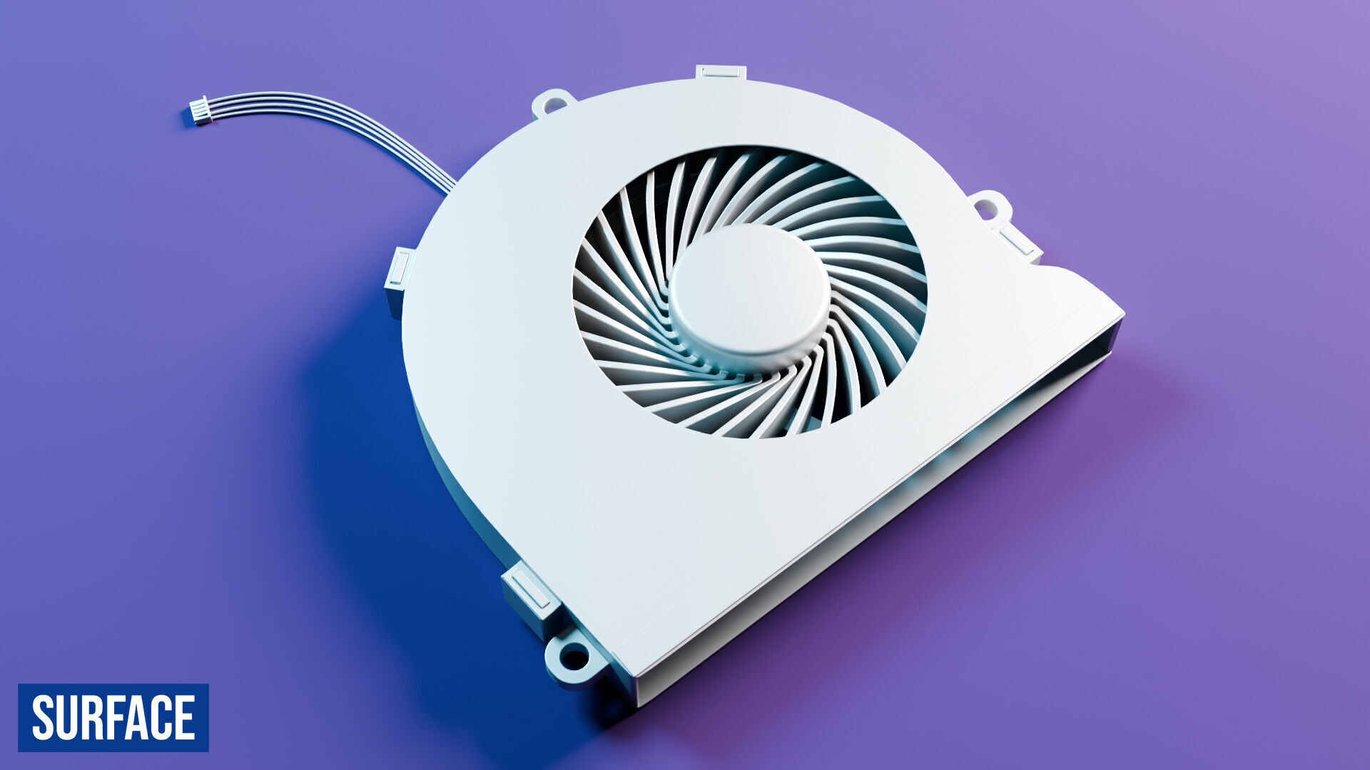 Laptop Cooling Fan Free 3D model_9