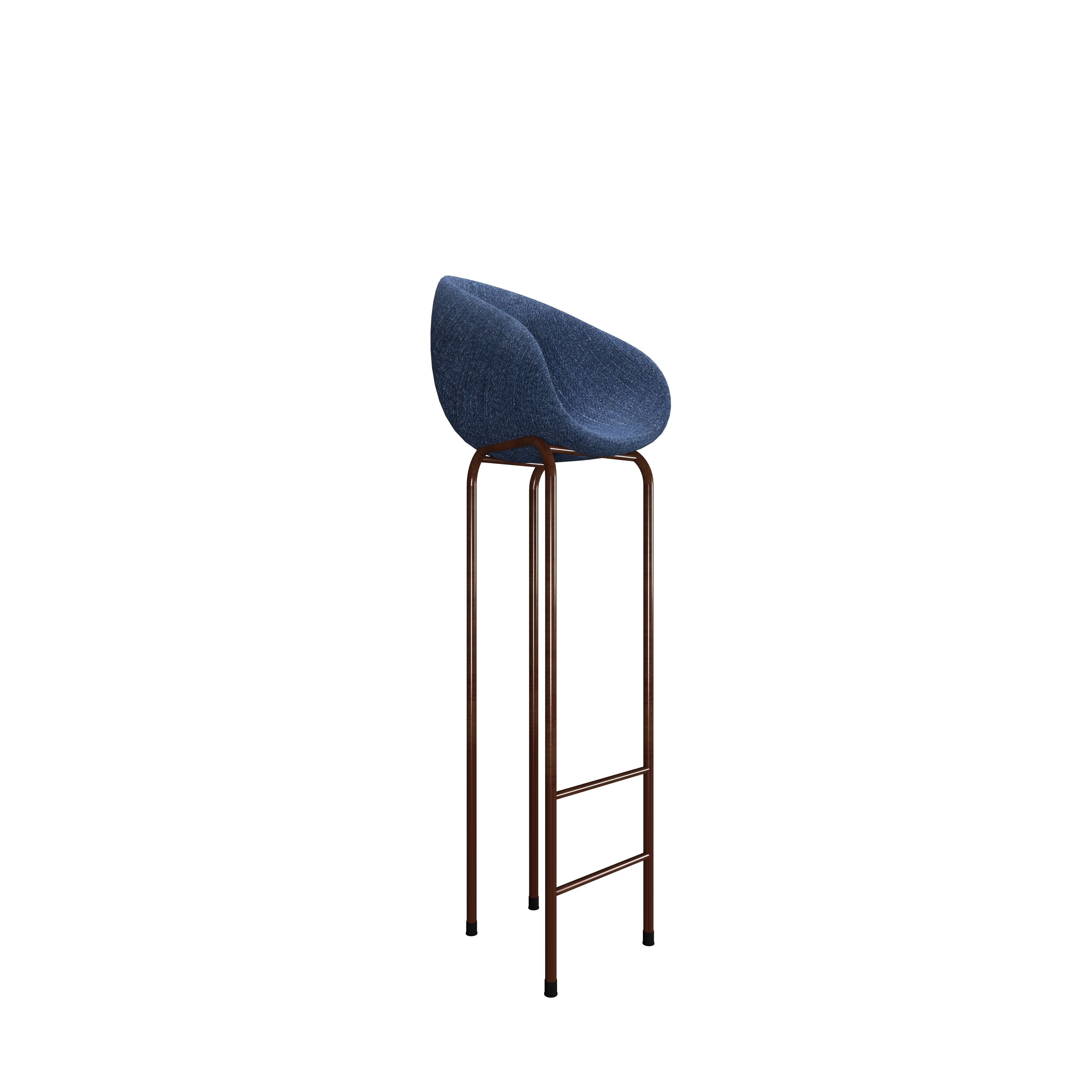 Minimalist Bar stool  Low-poly 3D model_10