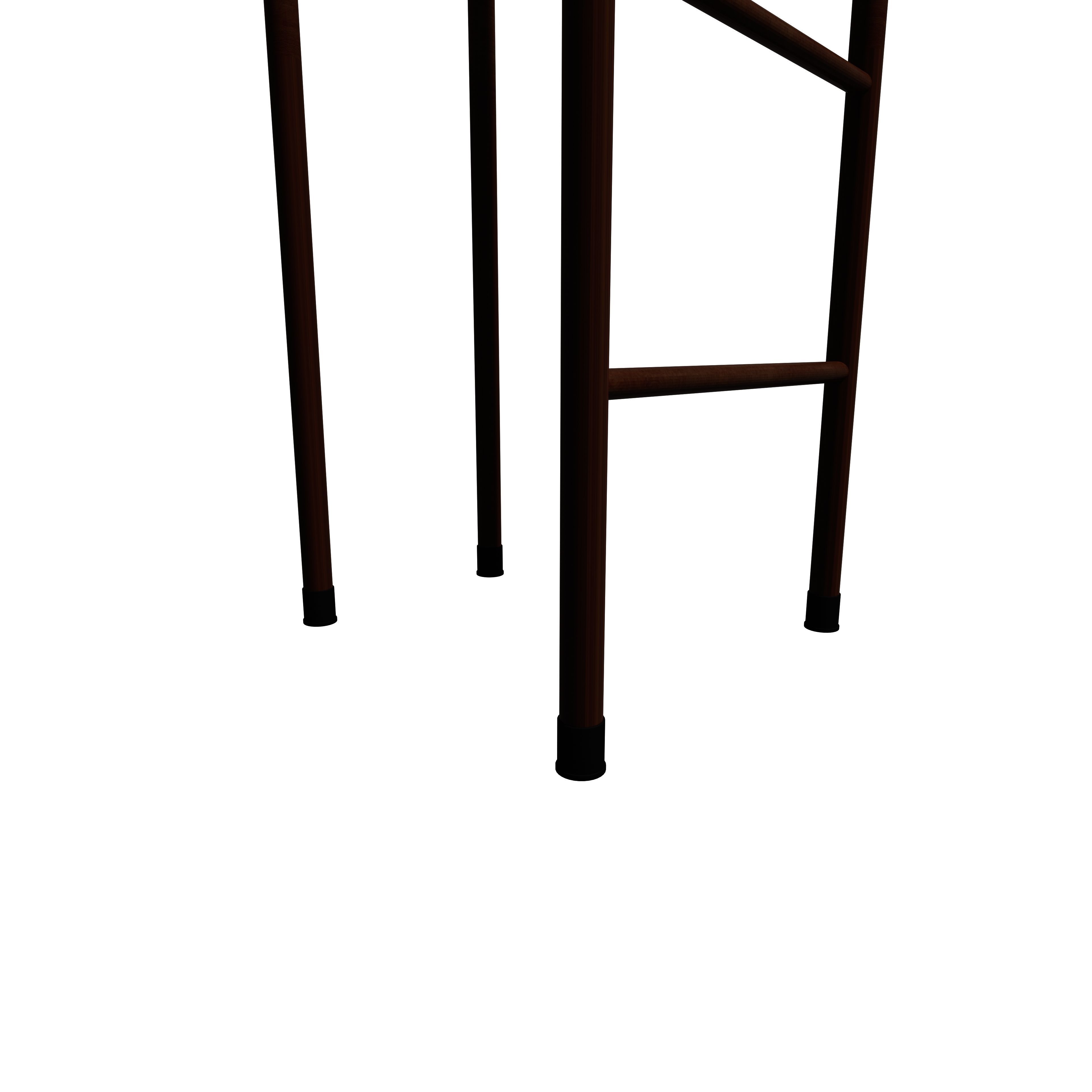 Minimalist Bar stool  Low-poly 3D model_17