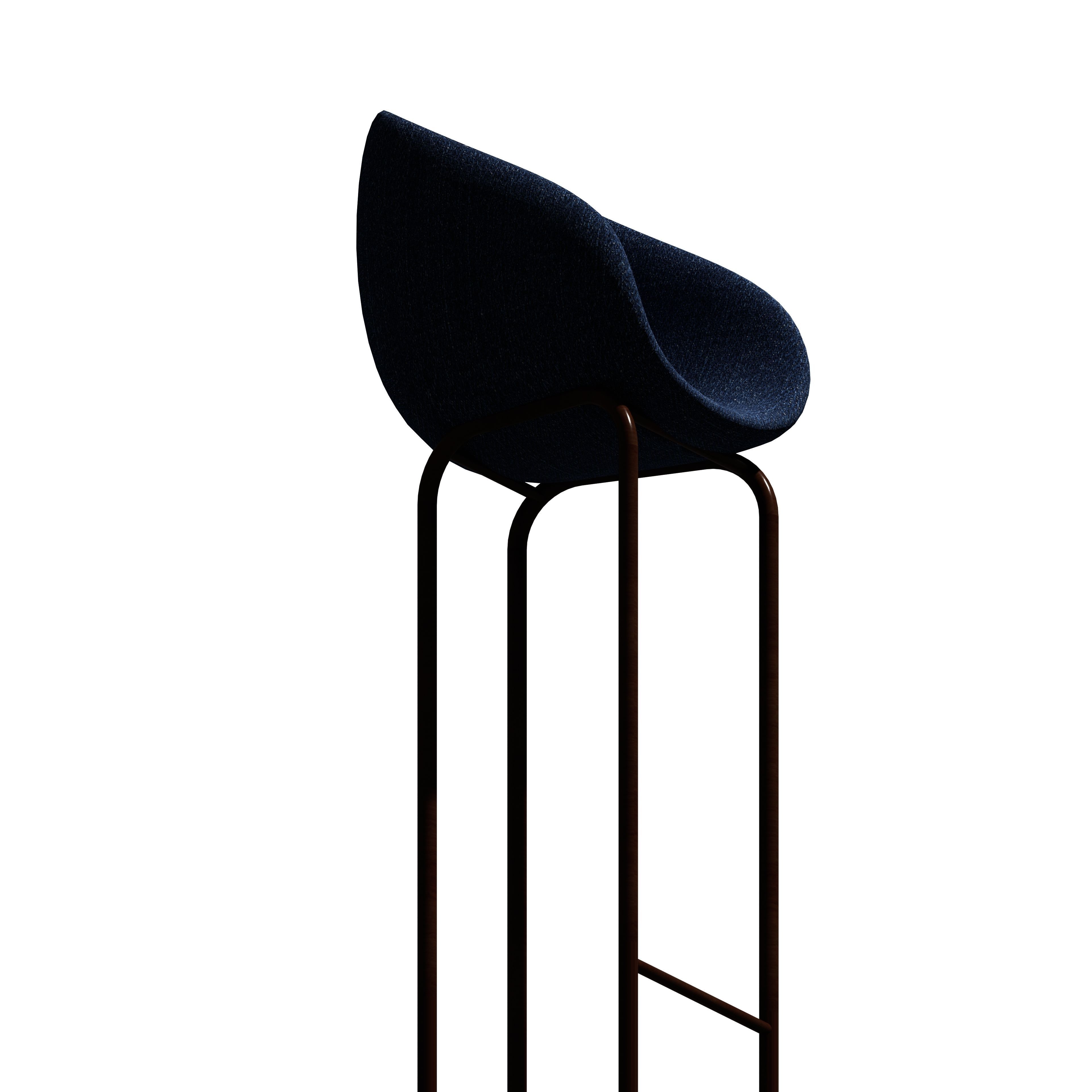 Minimalist Bar stool  Low-poly 3D model_16