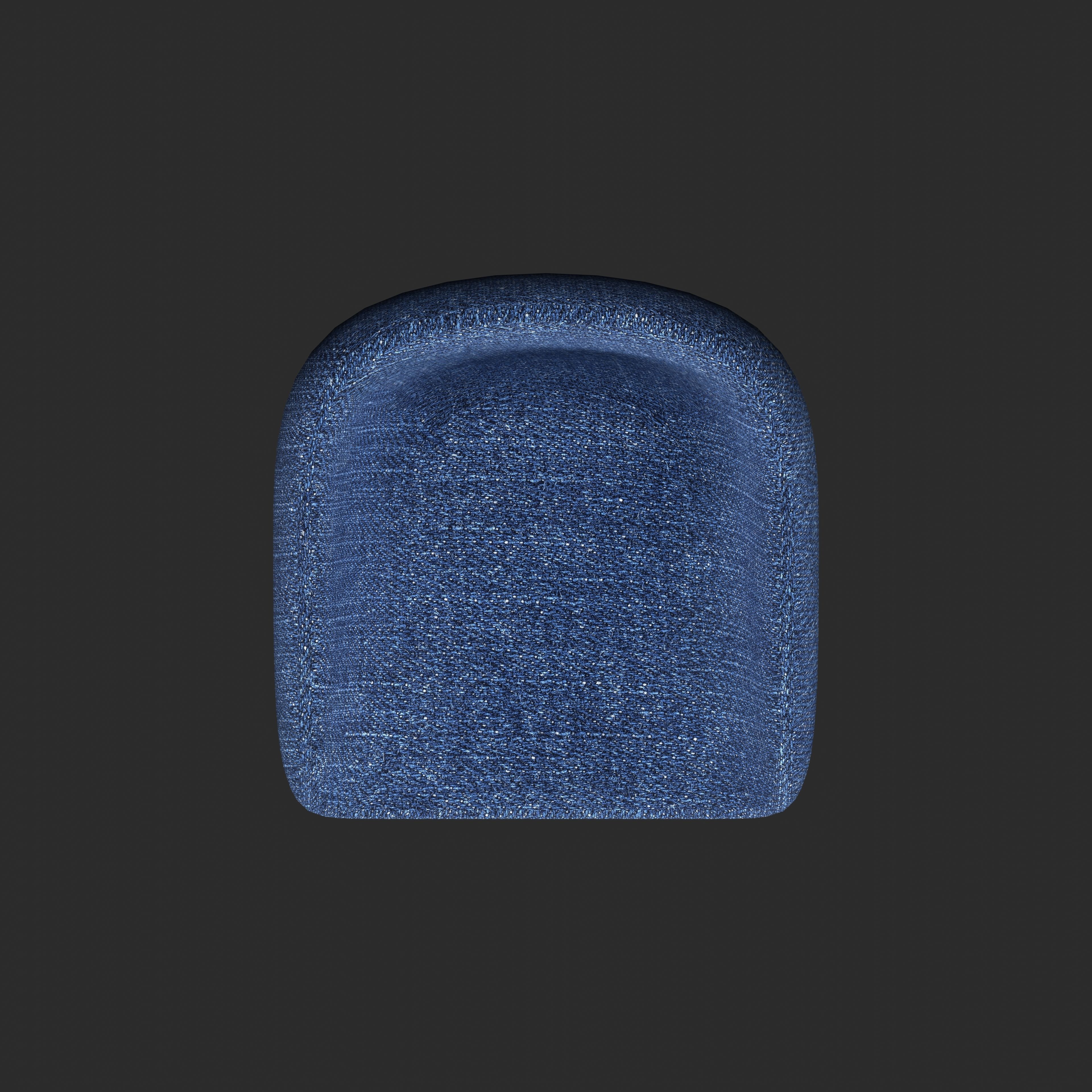 Minimalist Bar stool  Low-poly 3D model_8