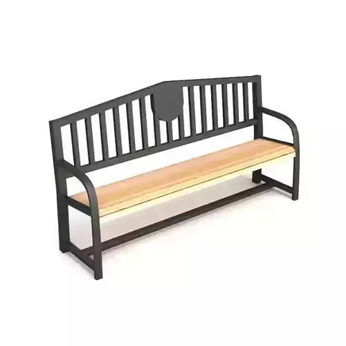 Black Wooden Bench