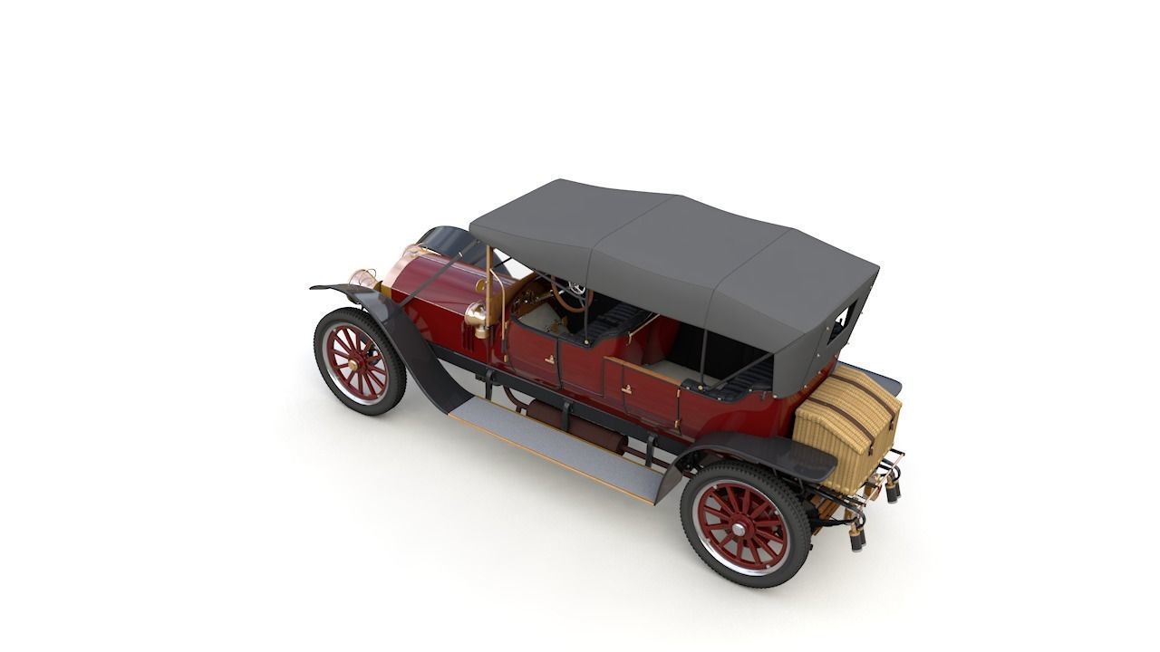 Mercedes 28 60 HP  Phaeton 1911 3D model_18