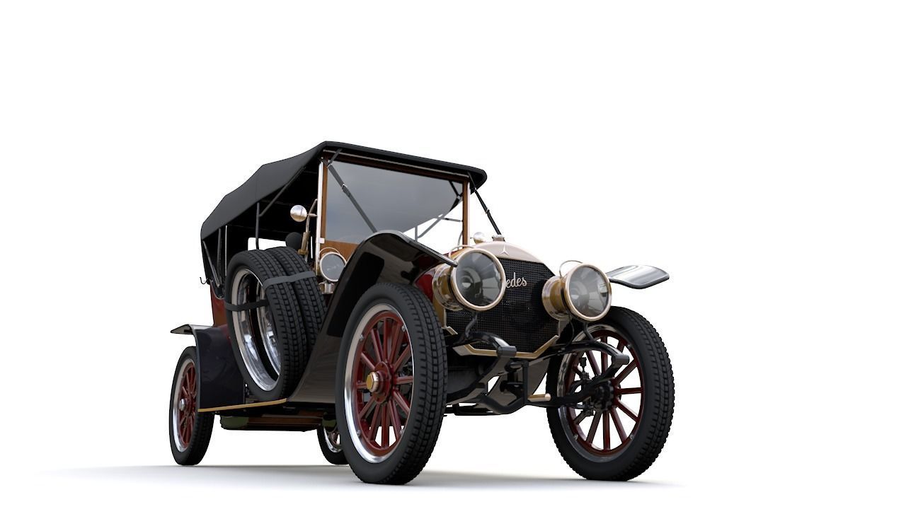Mercedes 28 60 HP  Phaeton 1911 3D model_4