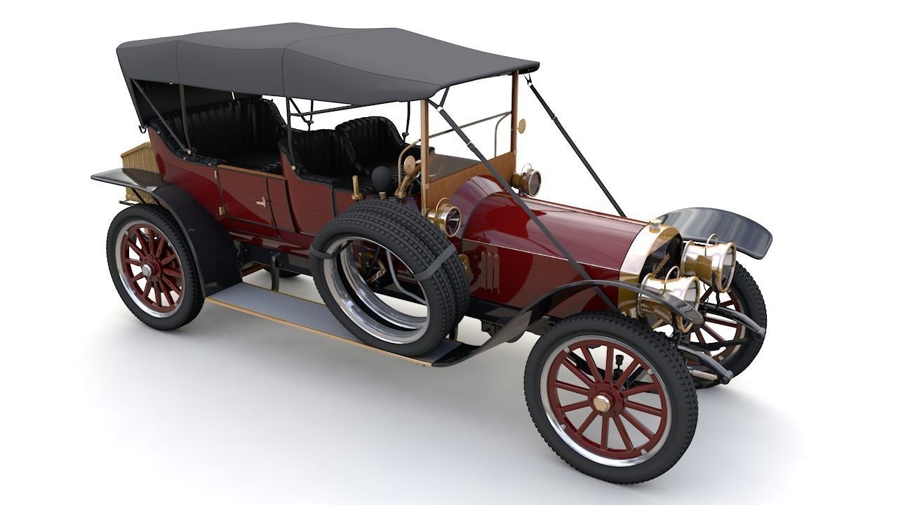 Mercedes 28 60 HP  Phaeton 1911 3D model_2