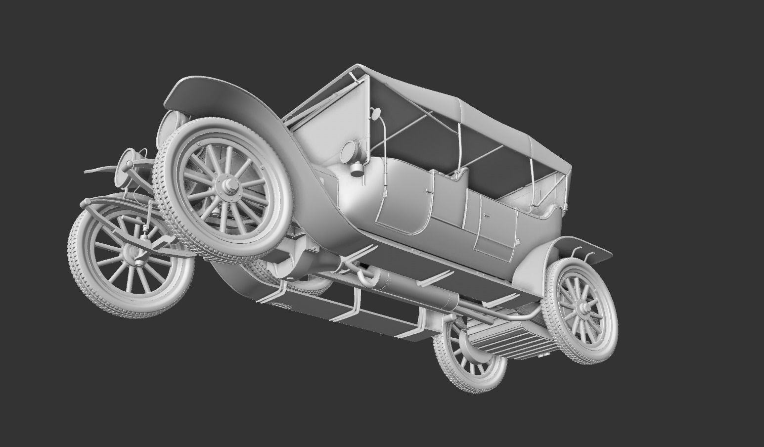 Mercedes 28 60 HP  Phaeton 1911 3D model_26