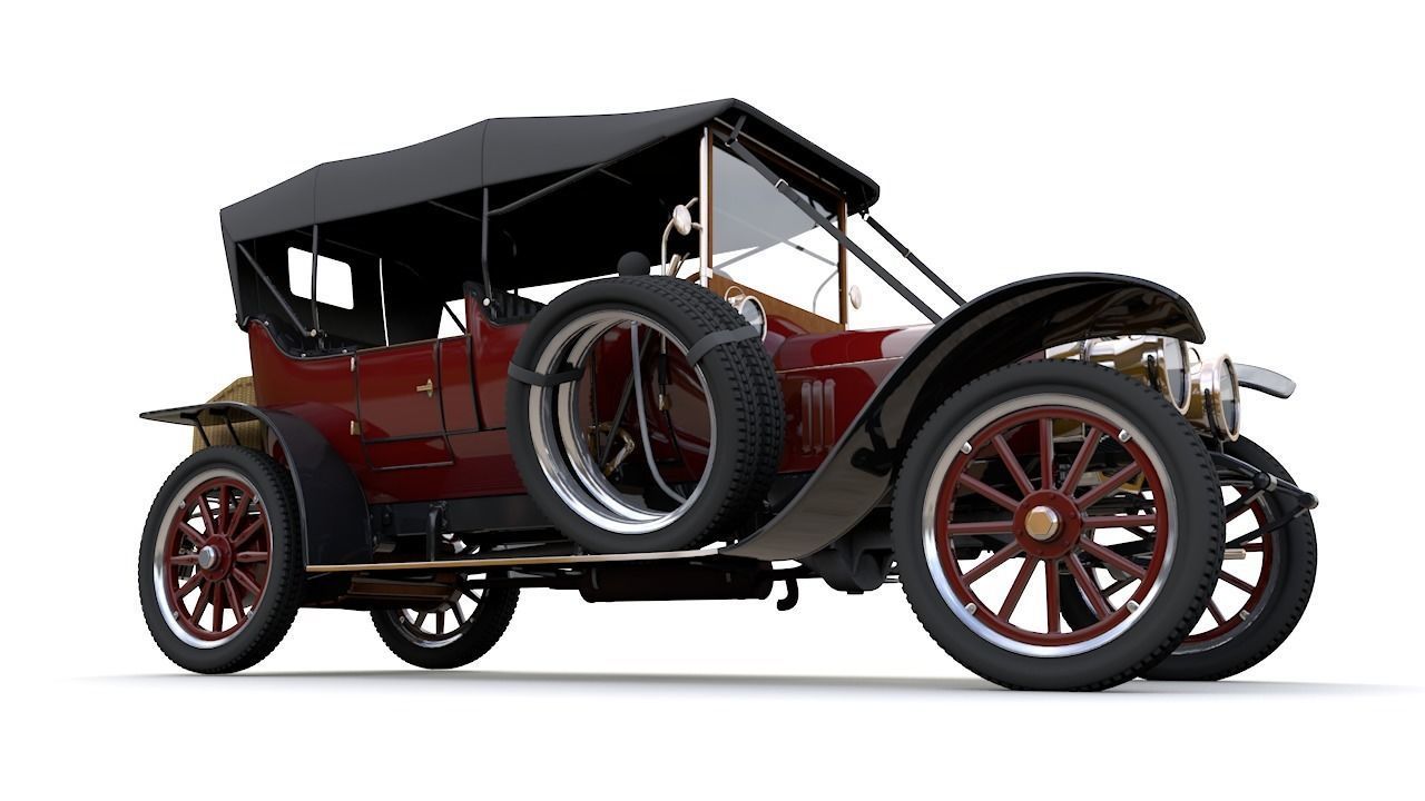Mercedes 28 60 HP  Phaeton 1911 3D model_14