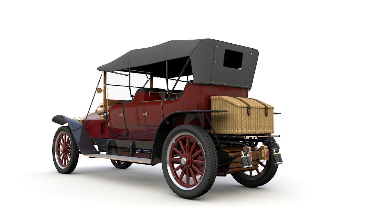 Mercedes 28 60 HP  Phaeton 1911 3D model_7