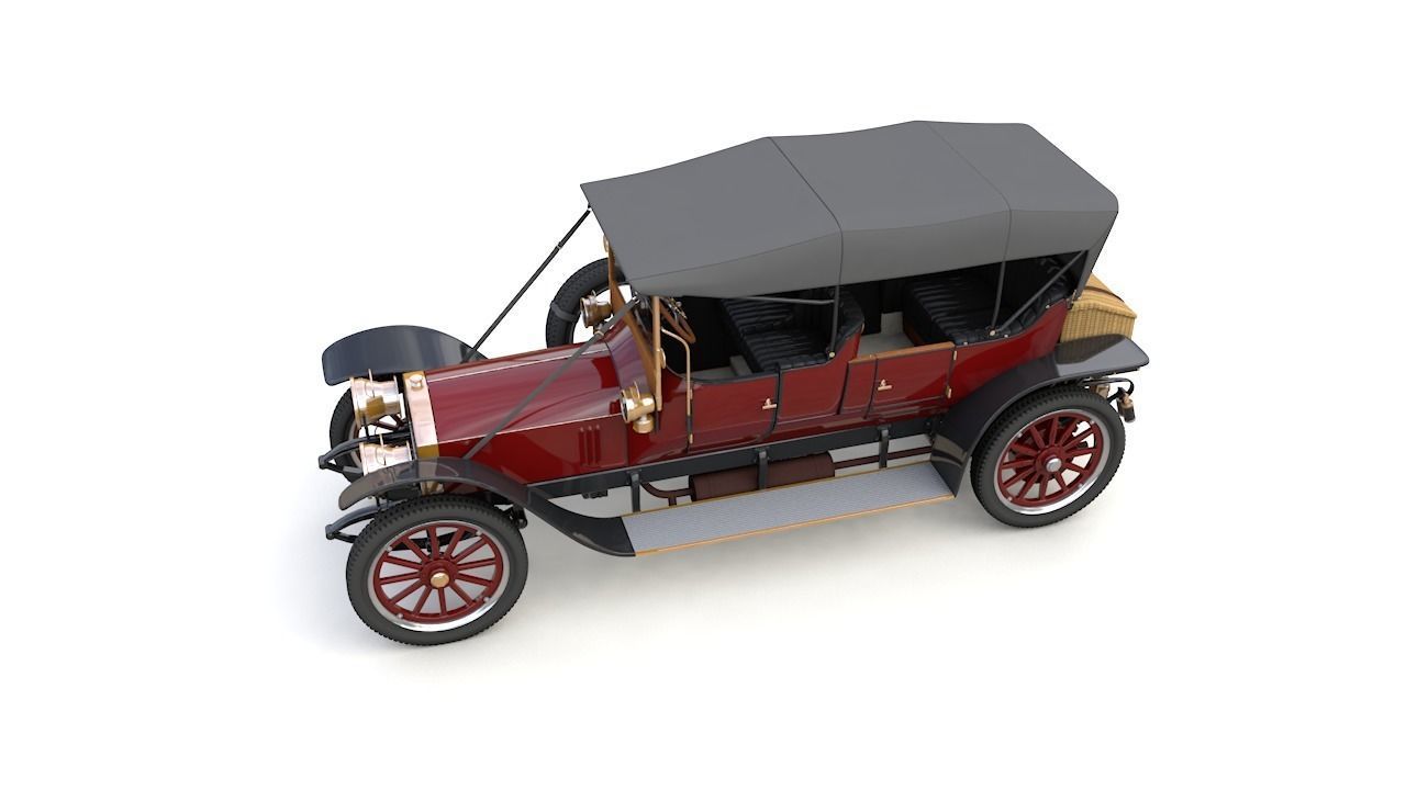 Mercedes 28 60 HP  Phaeton 1911 3D model_5