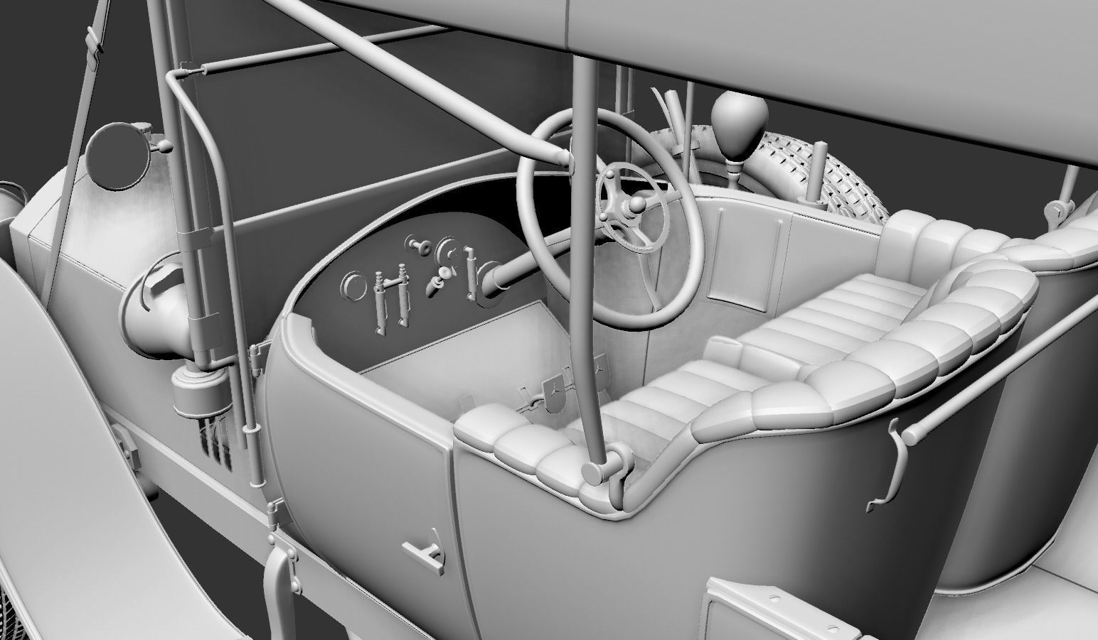 Mercedes 28 60 HP  Phaeton 1911 3D model_19