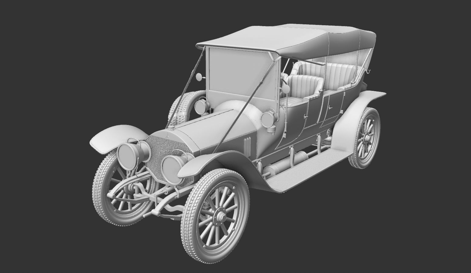 Mercedes 28 60 HP  Phaeton 1911 3D model_22