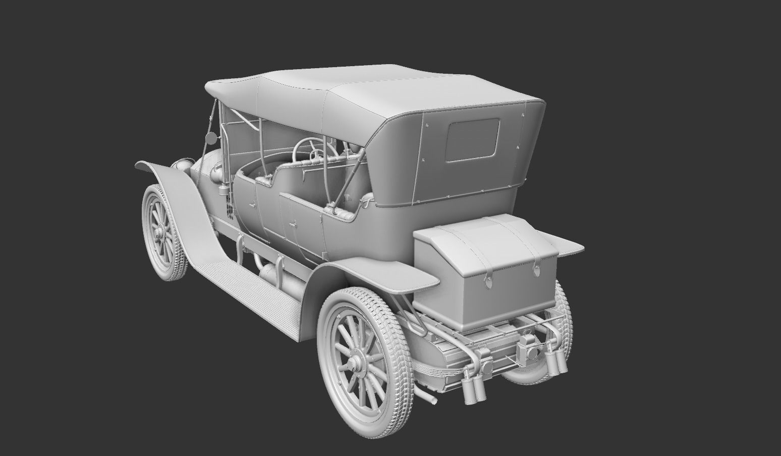 Mercedes 28 60 HP  Phaeton 1911 3D model_24
