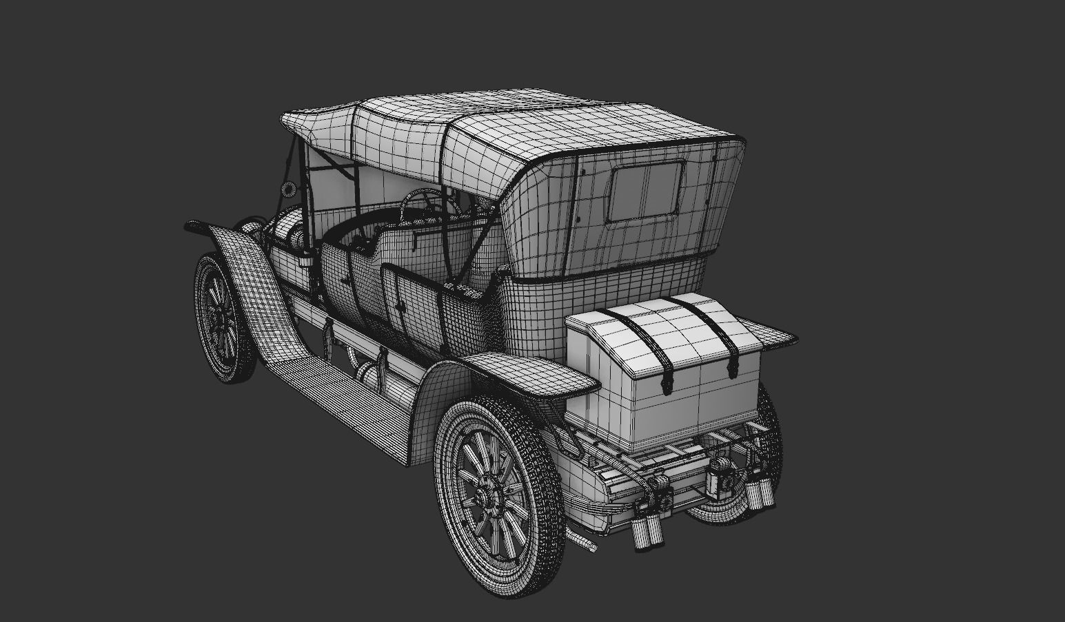 Mercedes 28 60 HP  Phaeton 1911 3D model_25