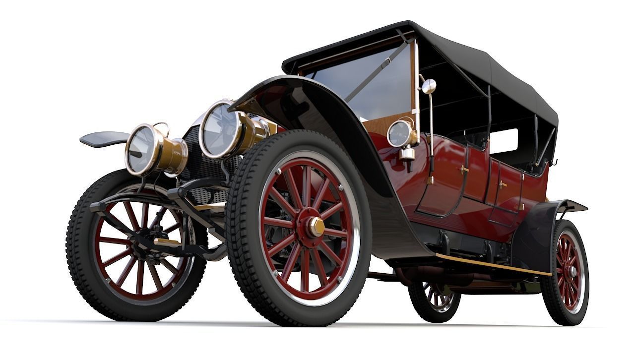 Mercedes 28 60 HP  Phaeton 1911 3D model_9