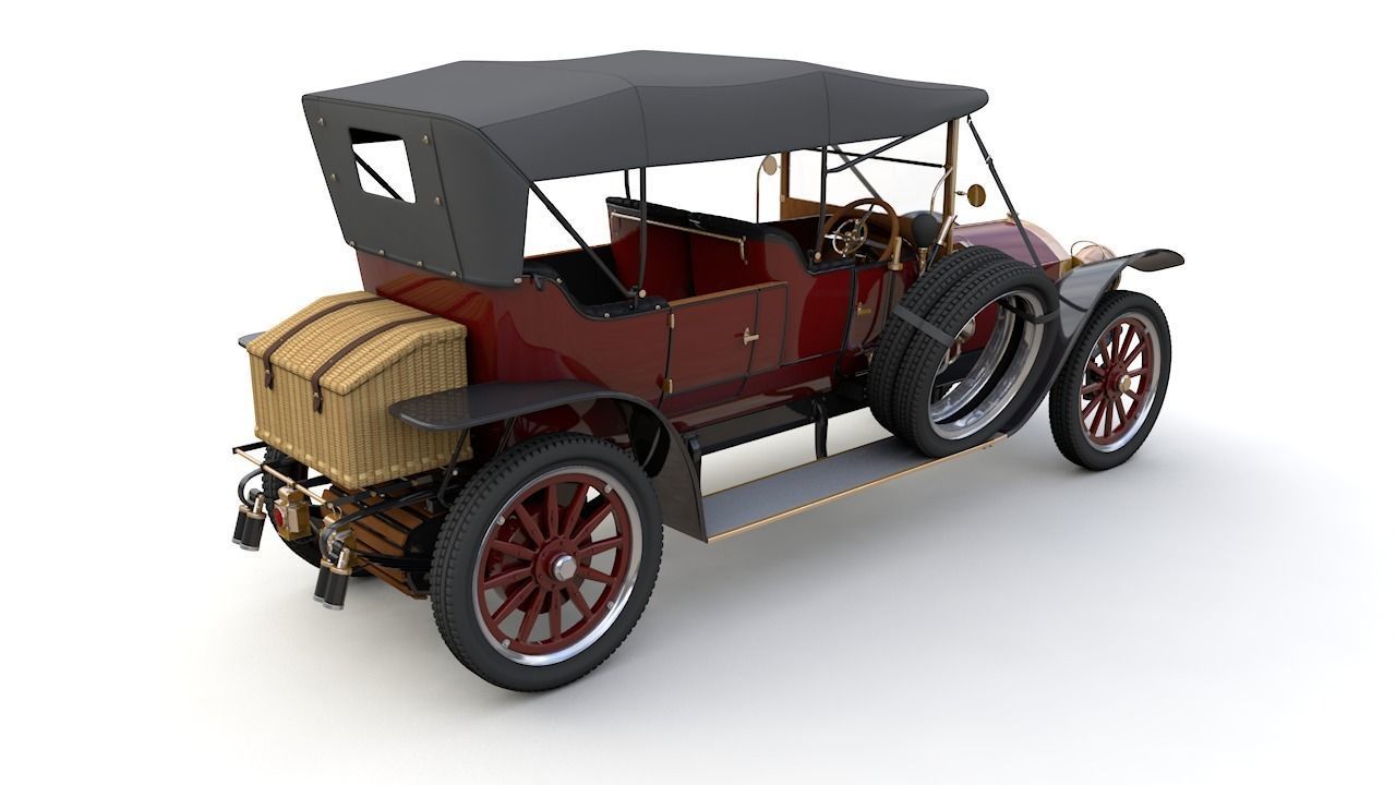Mercedes 28 60 HP  Phaeton 1911 3D model_8