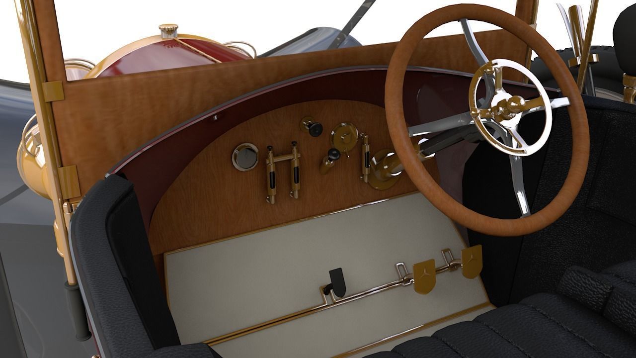 Mercedes 28 60 HP  Phaeton 1911 3D model_13