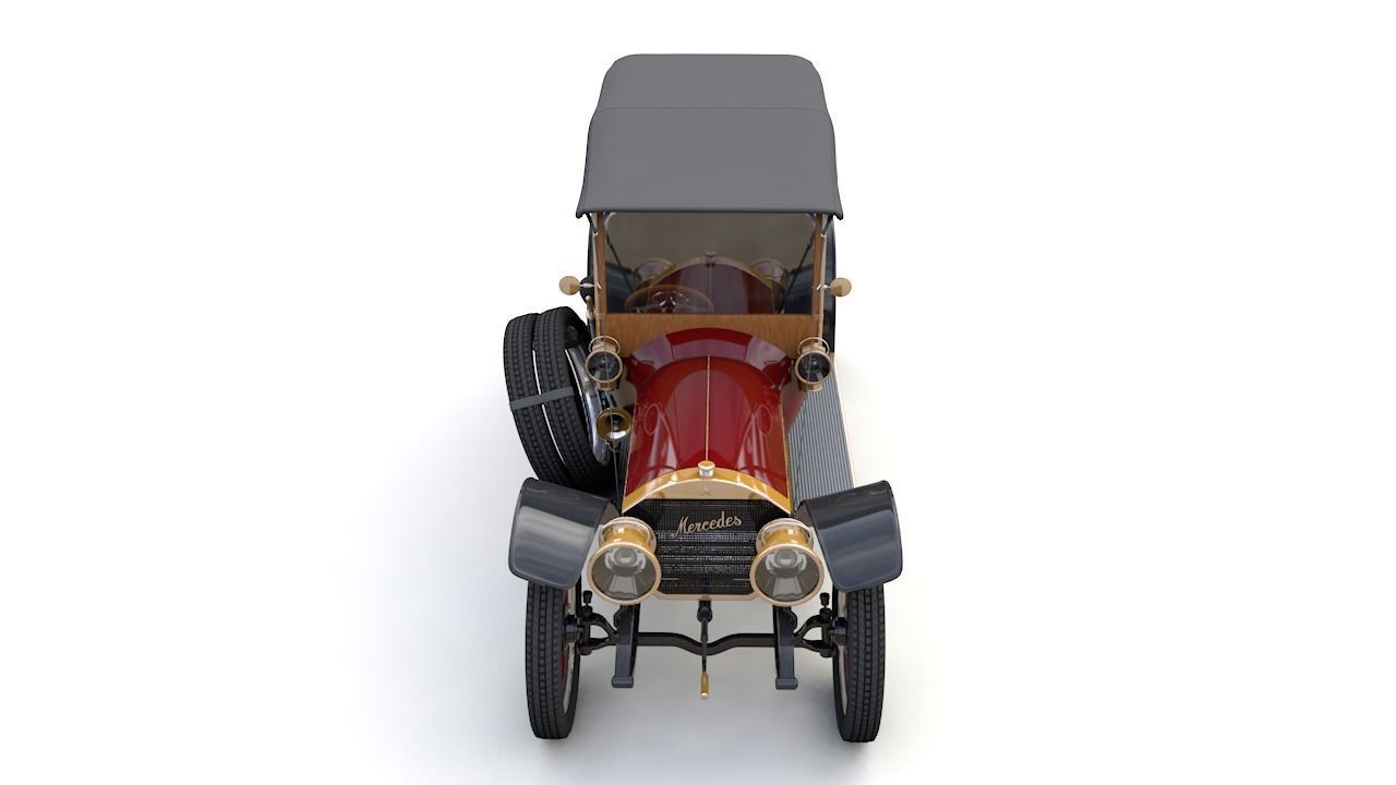 Mercedes 28 60 HP  Phaeton 1911 3D model_11