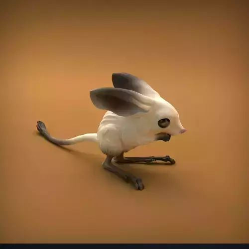 Long-Eared Jerboa for 3D Printing