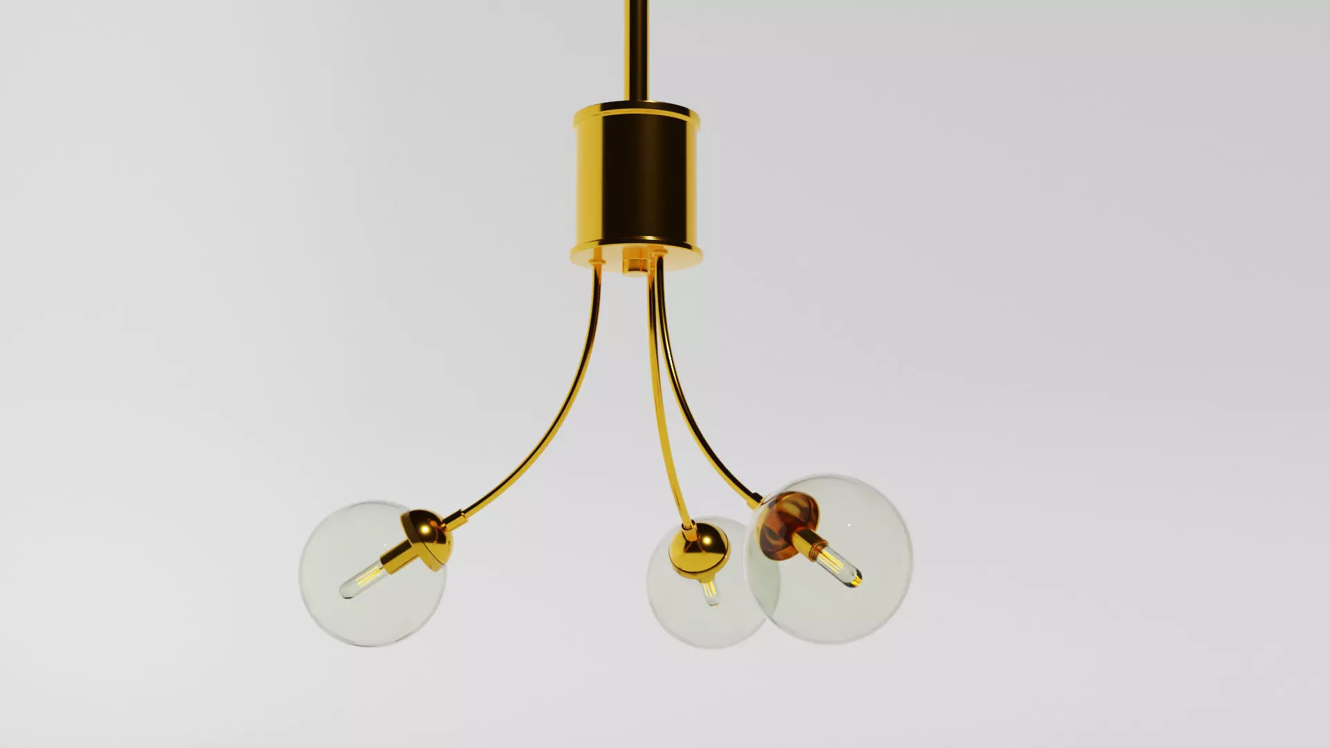 Jerry 3 - Light Shaded Geometric Chandelier Low-poly 3D model