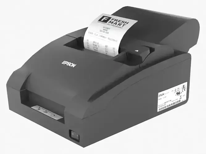 Printer Slip Low-poly 3D model