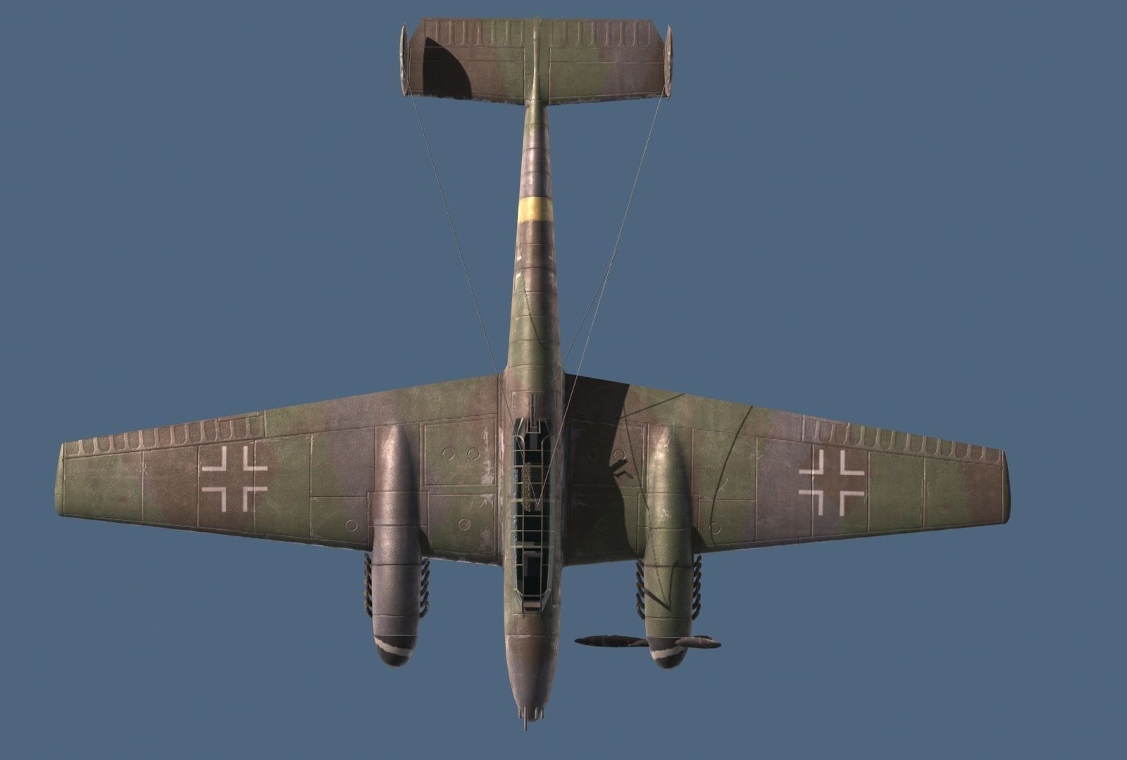 me-110c luftwaffe bf Low-poly 3D model_2