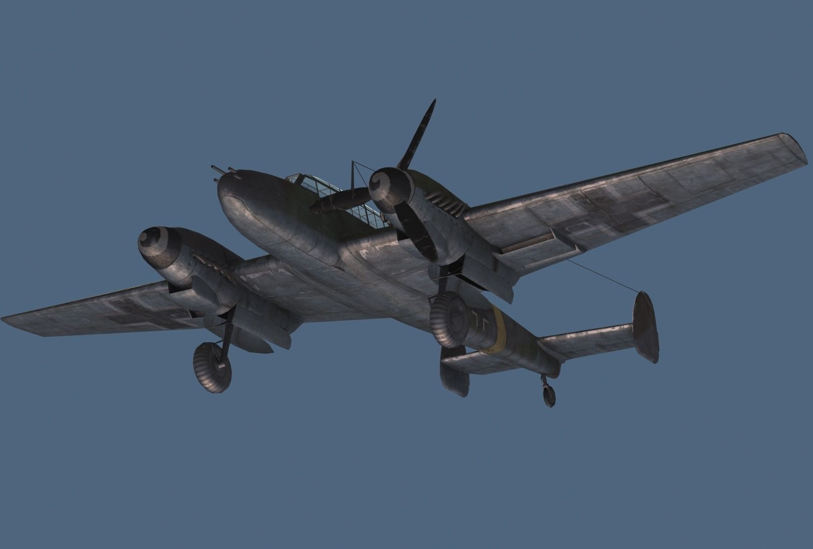 me-110c luftwaffe bf Low-poly 3D model_3