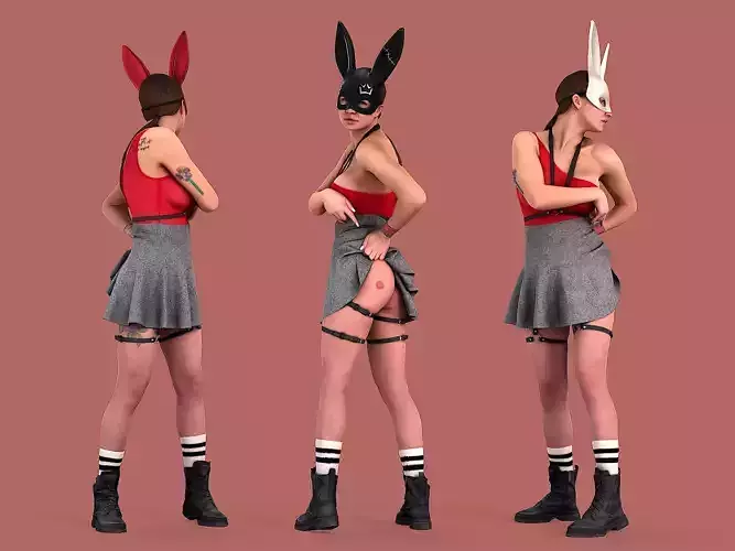 Bunny Robber 3D model