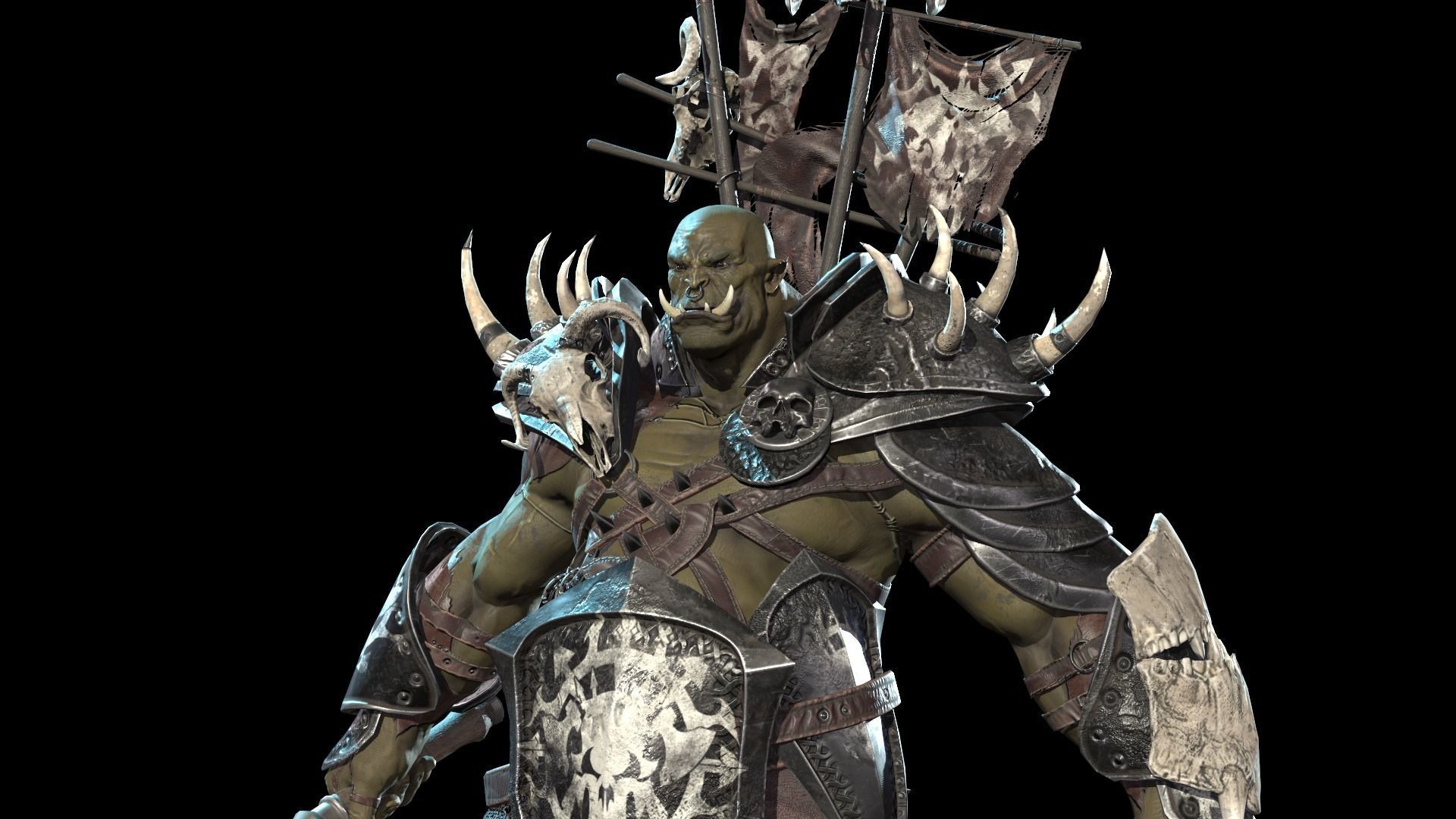 Orc Juggernaut Low-poly 3D model_44