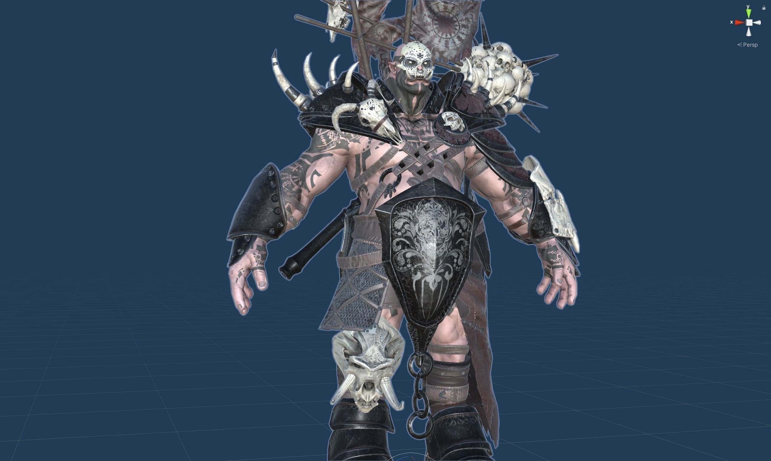 Orc Juggernaut Low-poly 3D model_55