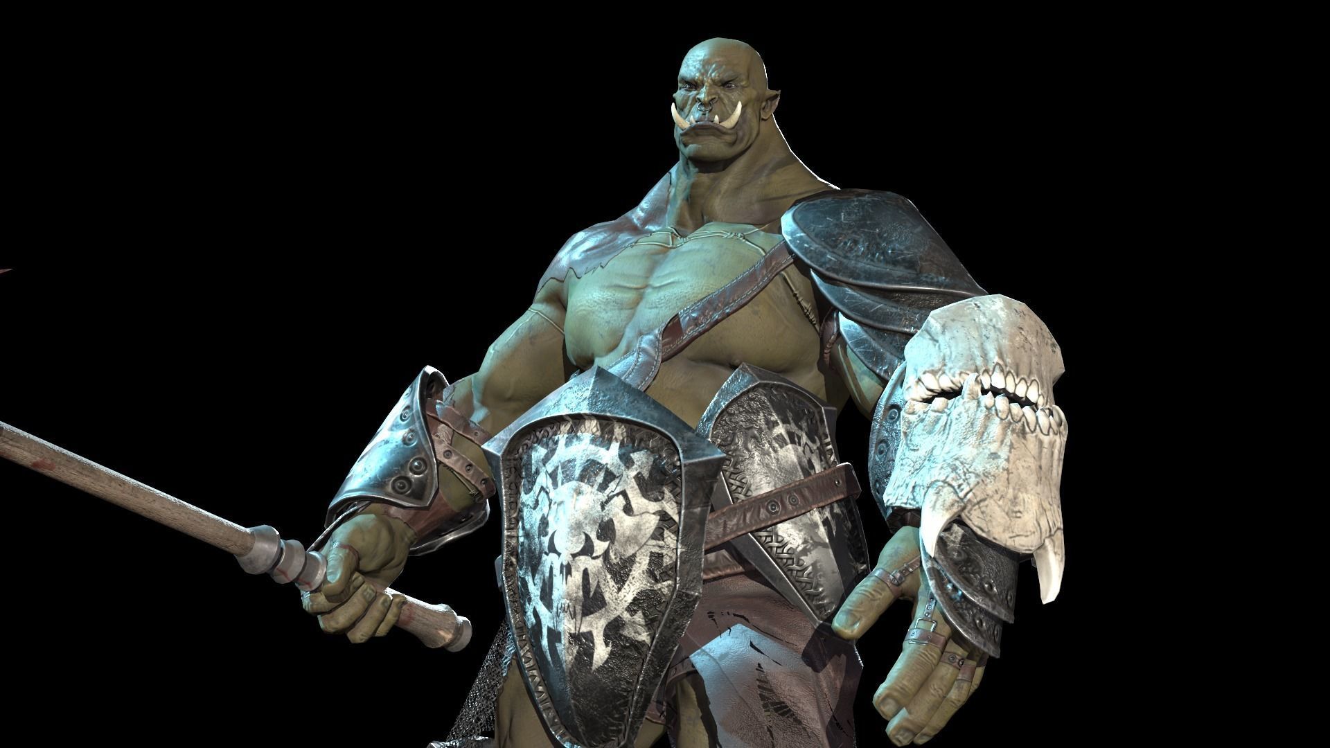 Orc Juggernaut Low-poly 3D model_43