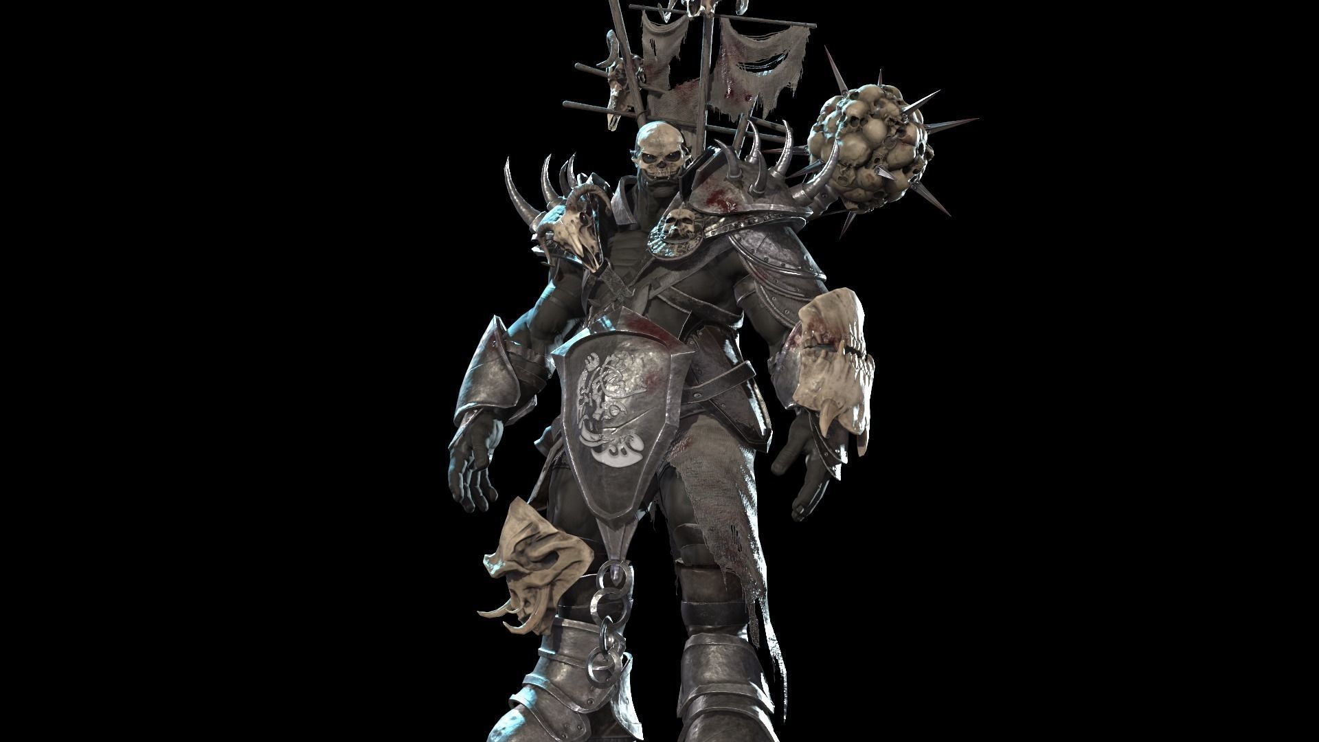 Orc Juggernaut Low-poly 3D model_36