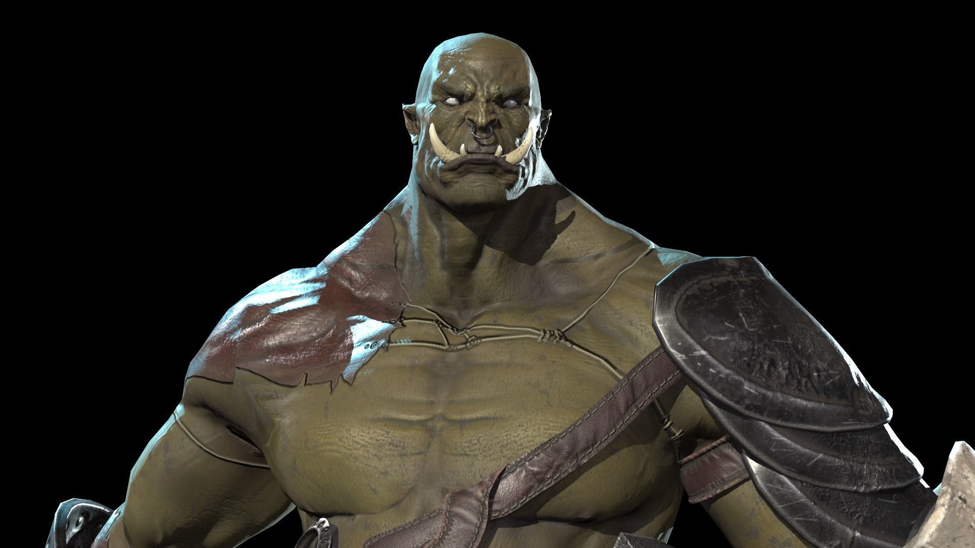 Orc Juggernaut Low-poly 3D model_42