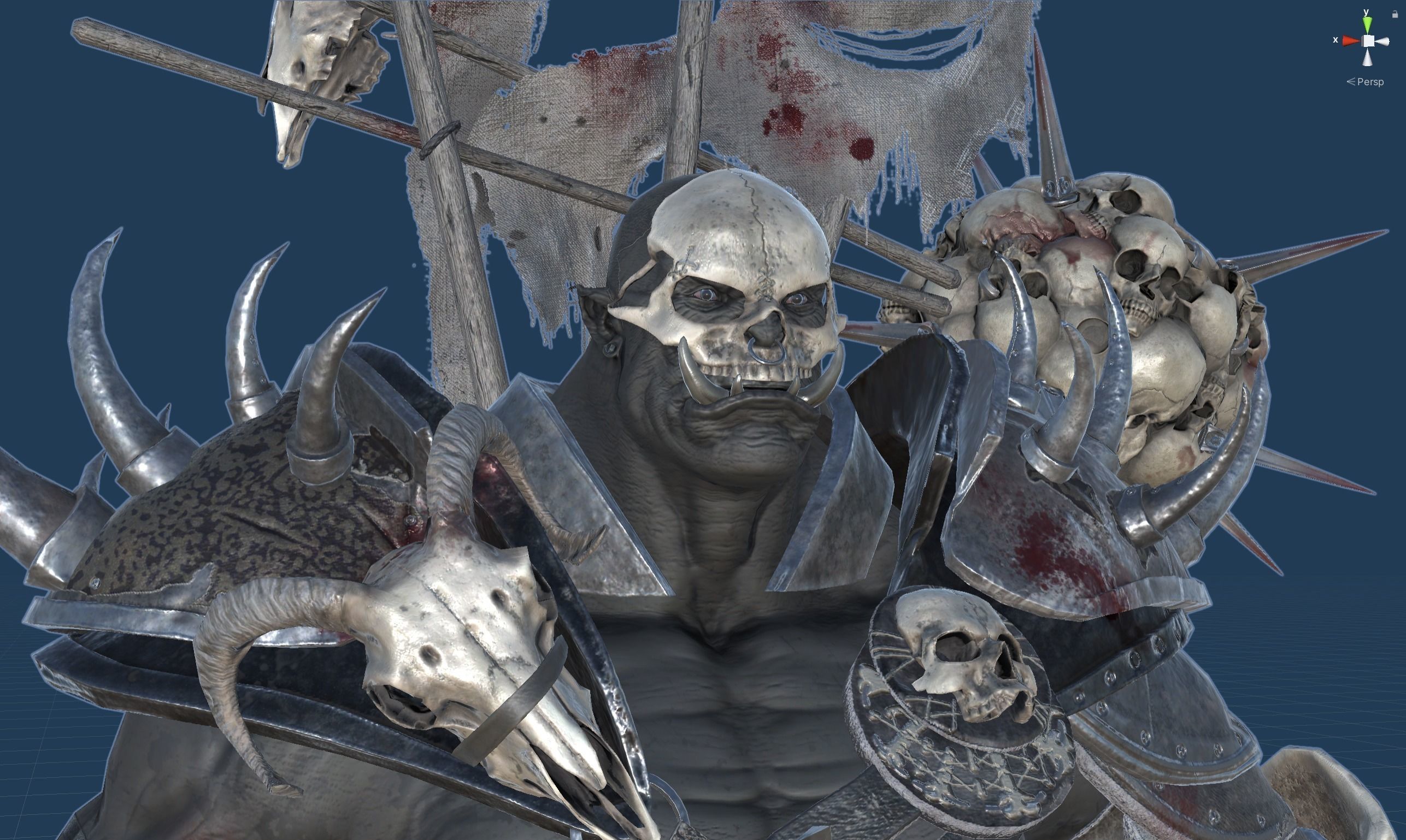 Orc Juggernaut Low-poly 3D model_56