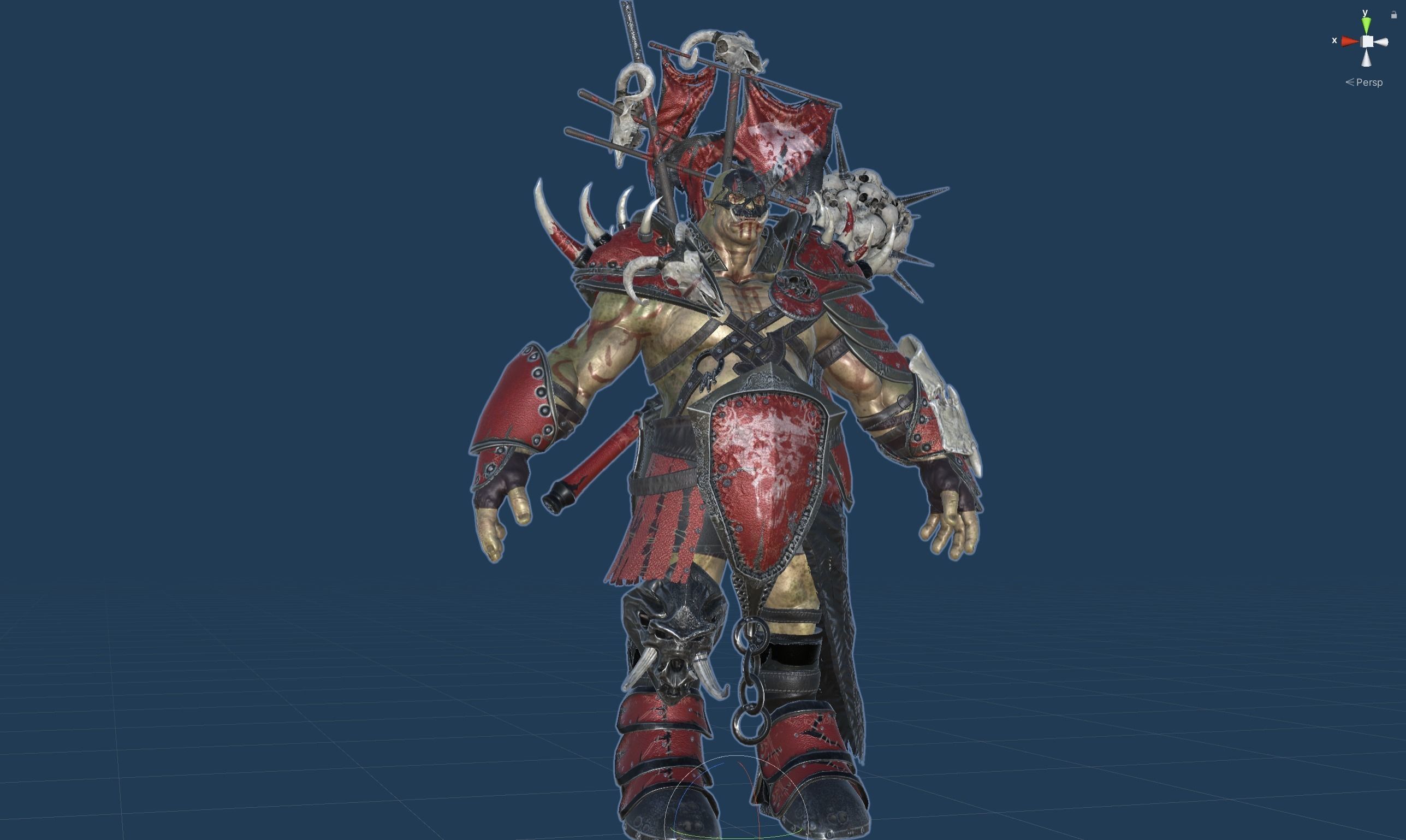 Orc Juggernaut Low-poly 3D model_57