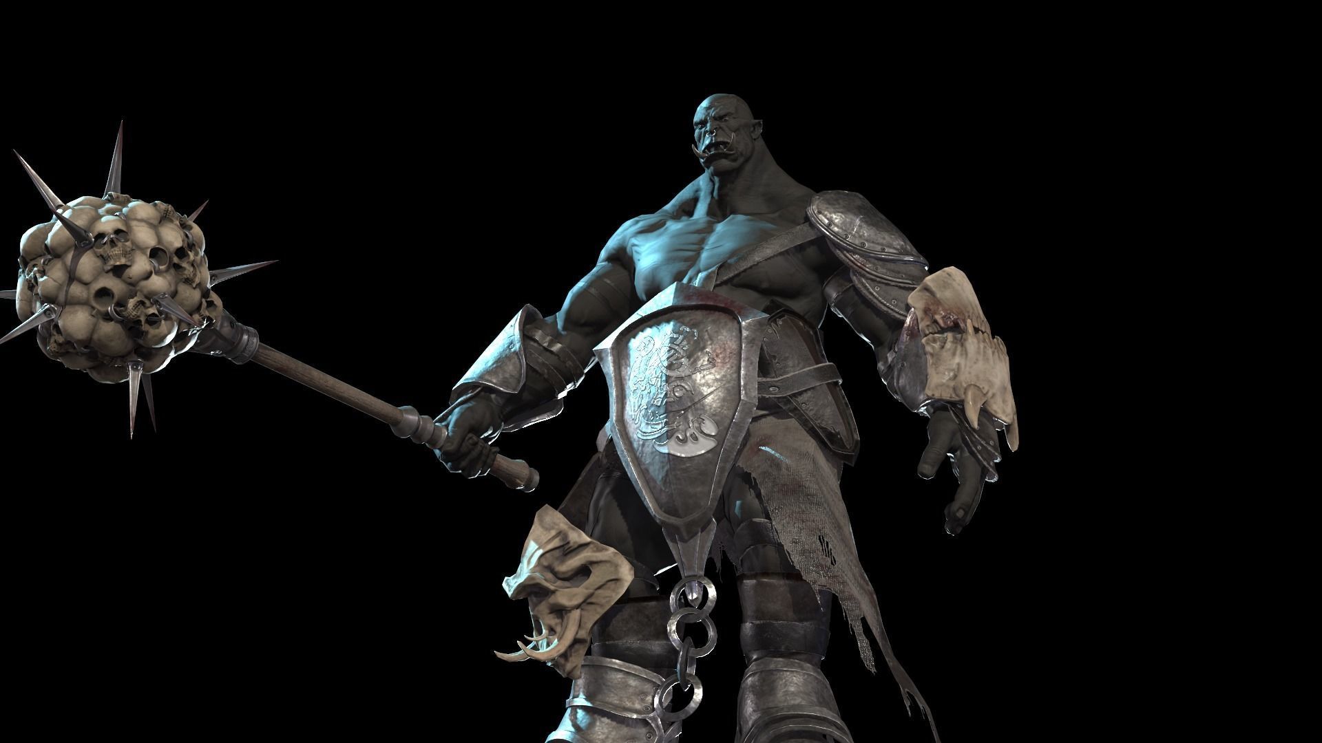 Orc Juggernaut Low-poly 3D model_39