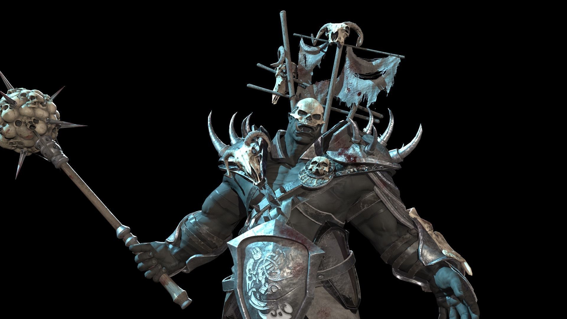 Orc Juggernaut Low-poly 3D model_38