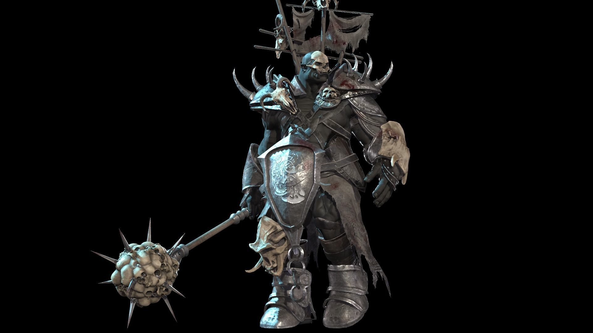 Orc Juggernaut Low-poly 3D model_37