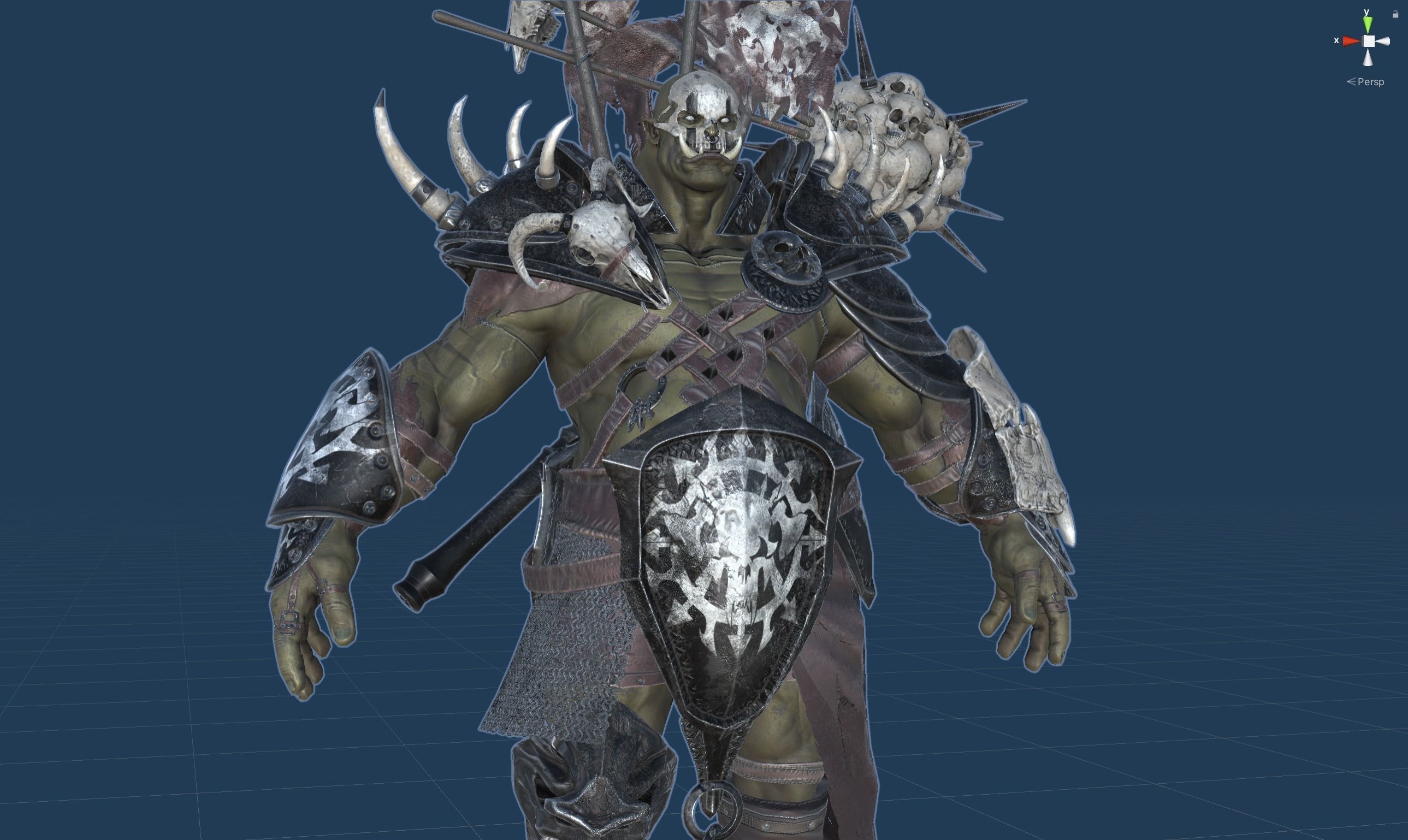 Orc Juggernaut Low-poly 3D model_54