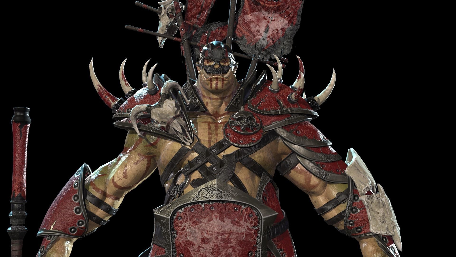 Orc Juggernaut Low-poly 3D model_26