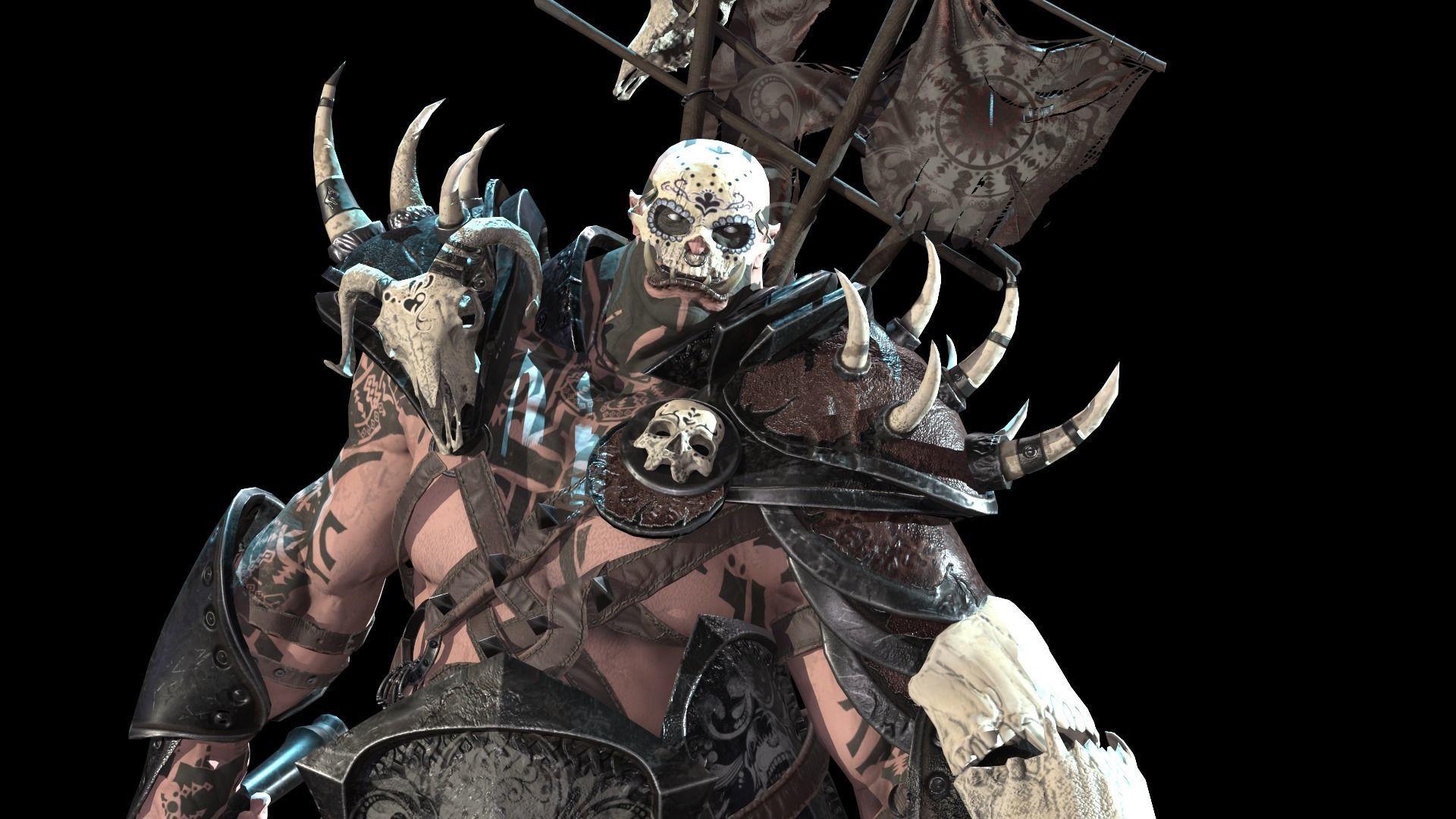 Orc Juggernaut Low-poly 3D model_25