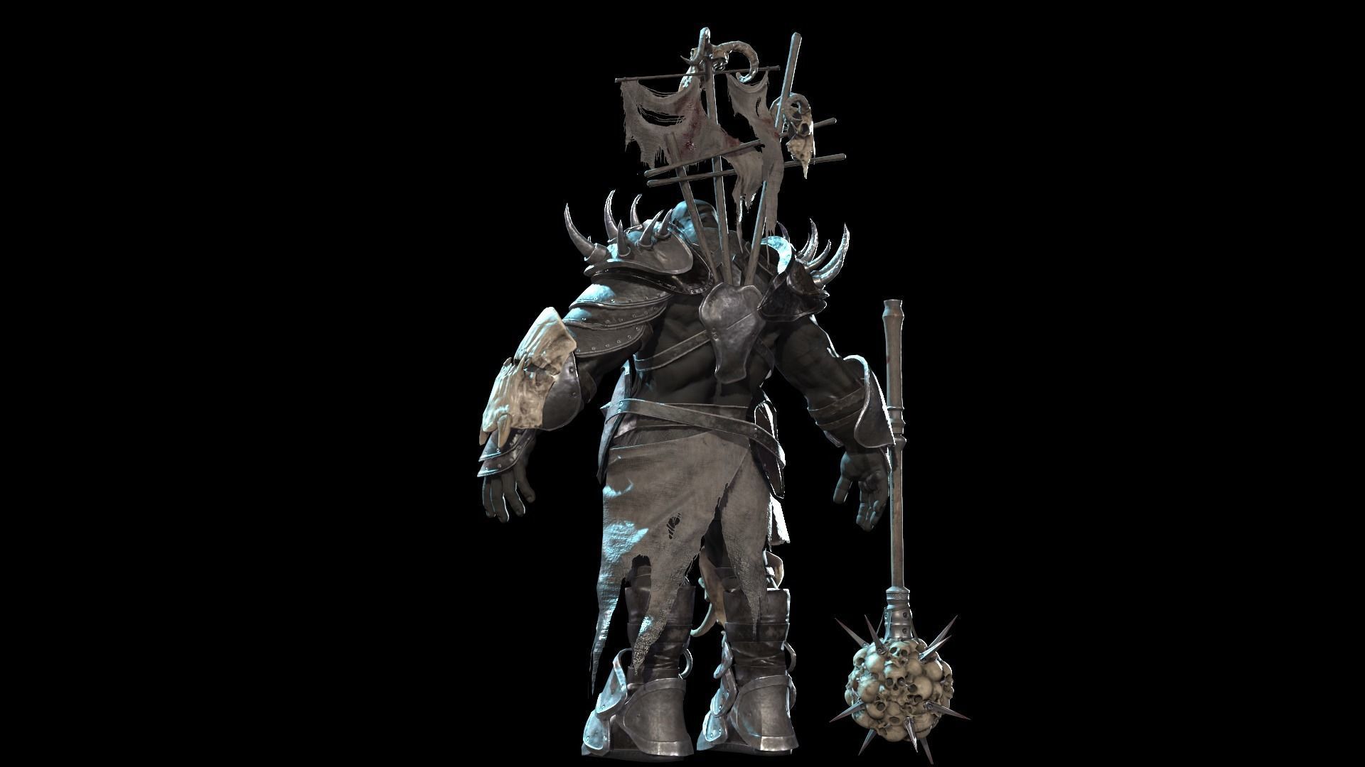 Orc Juggernaut Low-poly 3D model_18