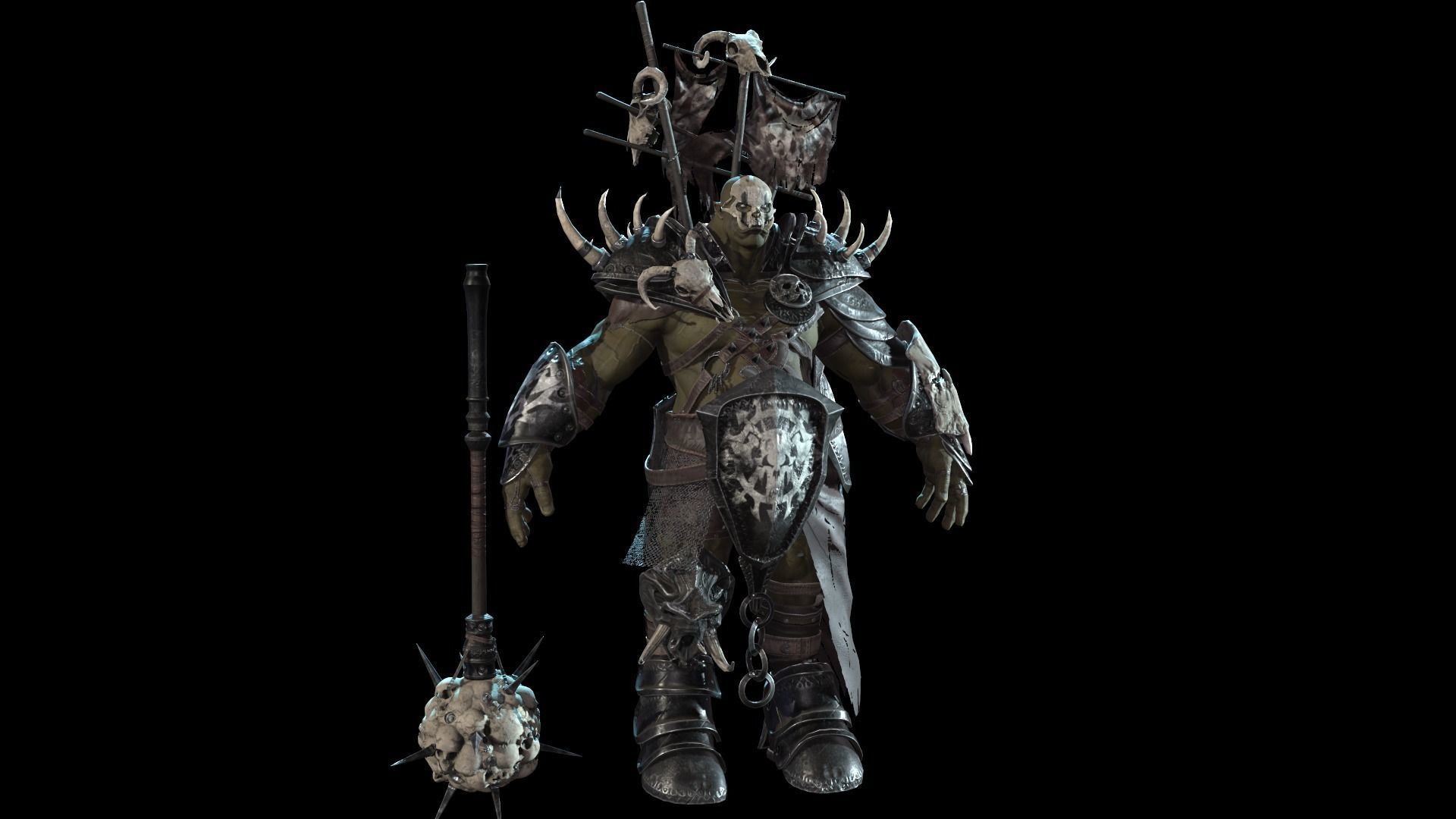 Orc Juggernaut Low-poly 3D model_30