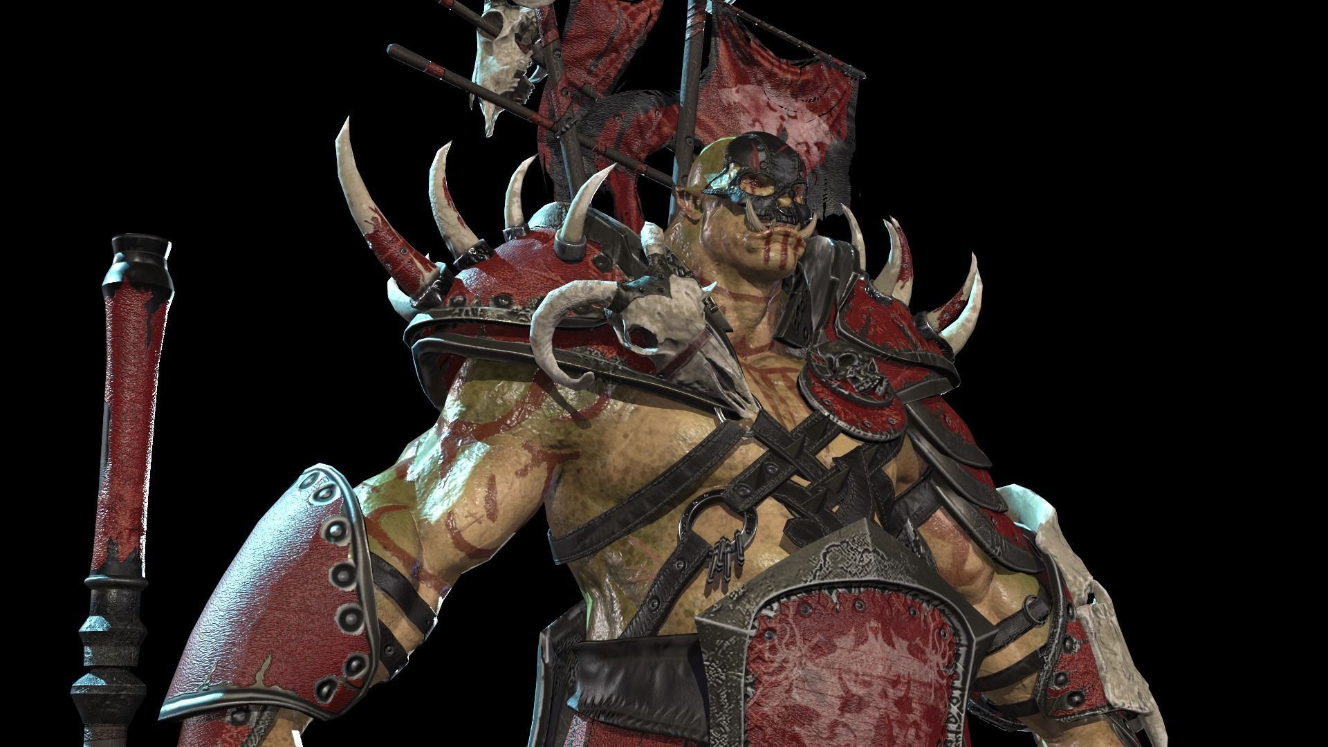 Orc Juggernaut Low-poly 3D model_24