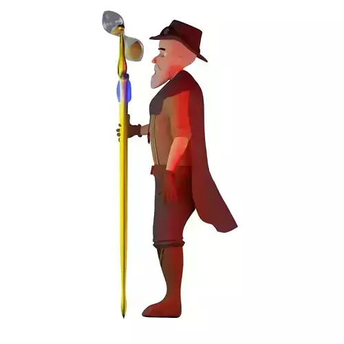 3d character ready for animated