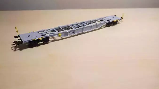 Pre Supported H0 1-87 scale Sgnss 60 container car 3D print model