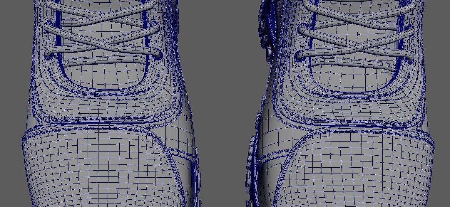 Boot 3D Model pair of combat boots 3D model_26