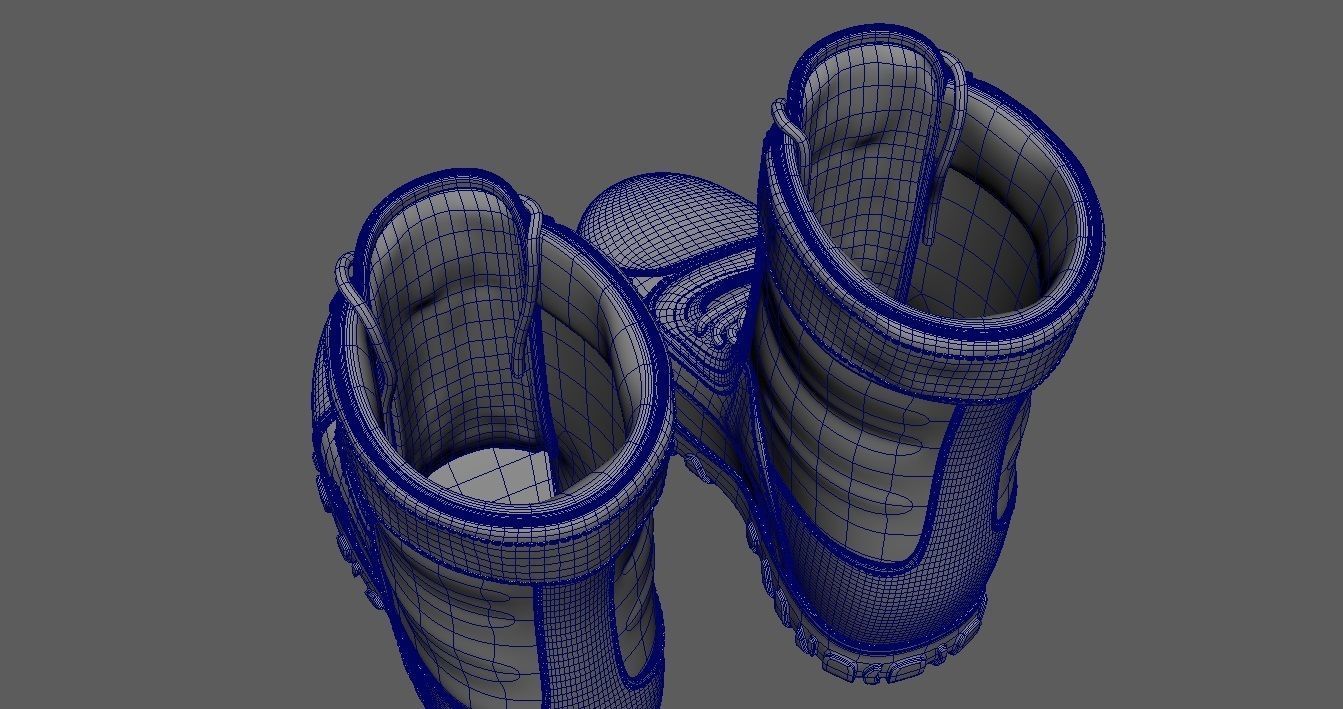 Boot 3D Model pair of combat boots 3D model_27