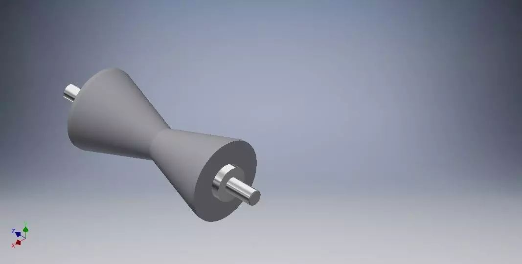 V ROLL metal rod 3D model_0